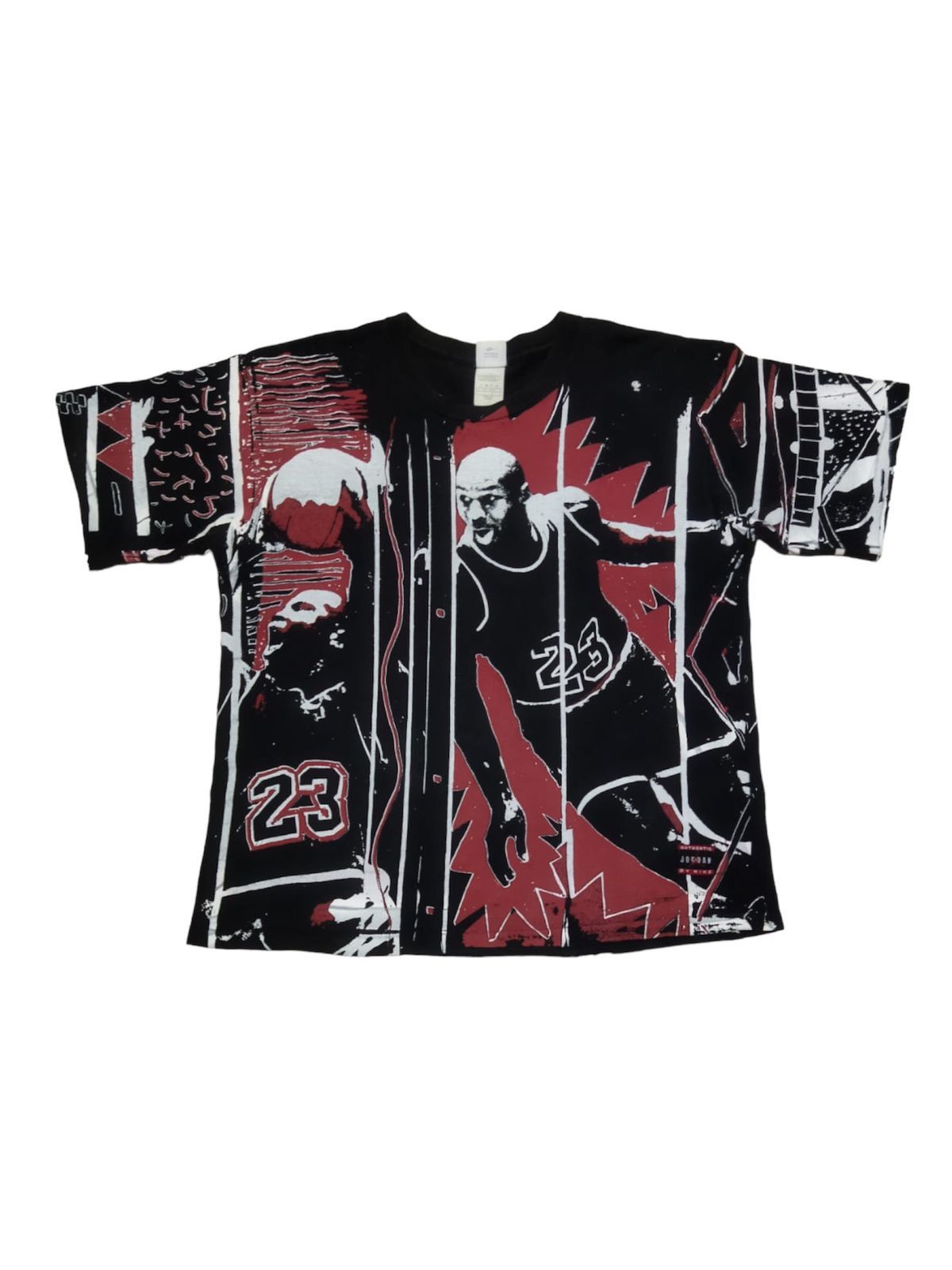 NBA × Nike × Vintage Vintage Nike Michael Jordan all over print T-shirt Size US L / EU 52-54 / 3 - 1 Thumbnail