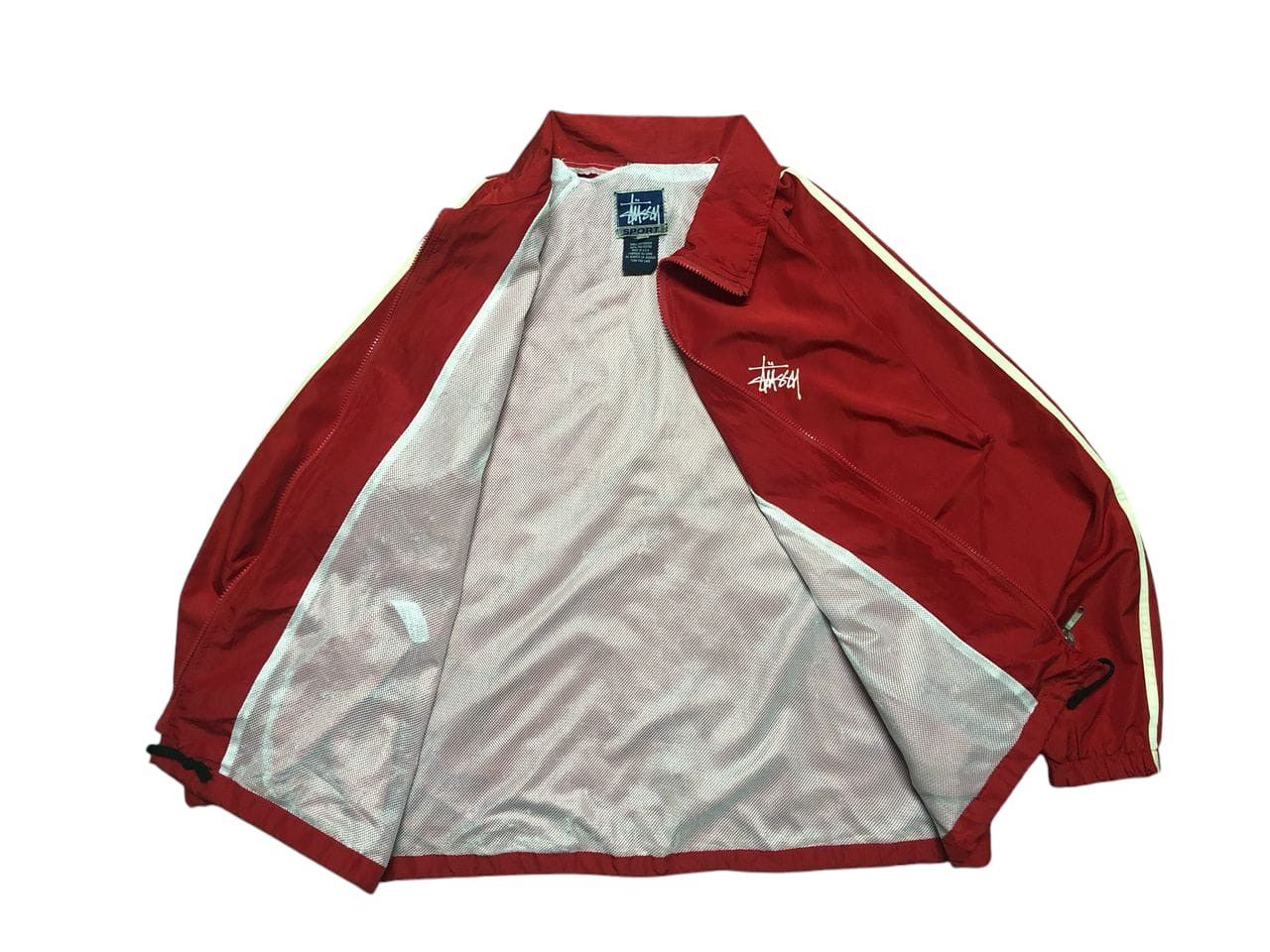 Stussy VINTAGE STUSSY SPORT RED LIGHT ZIPPER JACKET MESH LINING Size US L / EU 52-54 / 3 - 3 Thumbnail