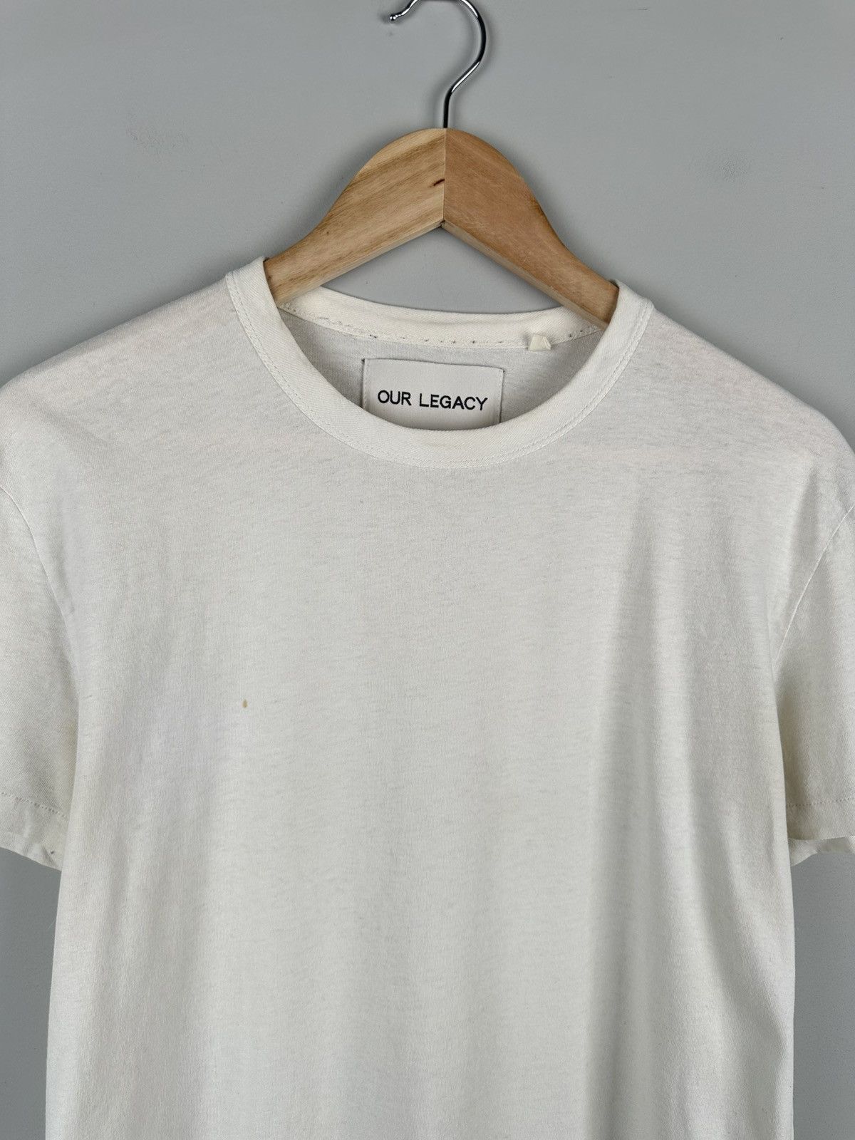 Our Legacy Our Legacy White Army Jersey Tee Size US S / EU 44-46 / 1 - 2 Thumbnail