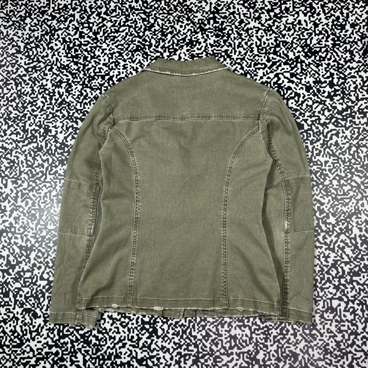 Japanese Brand Vintage Y2K Z Cavaricci Military Distressed Blazer Japanese Size S / US 4 / IT 40 - 14 Thumbnail