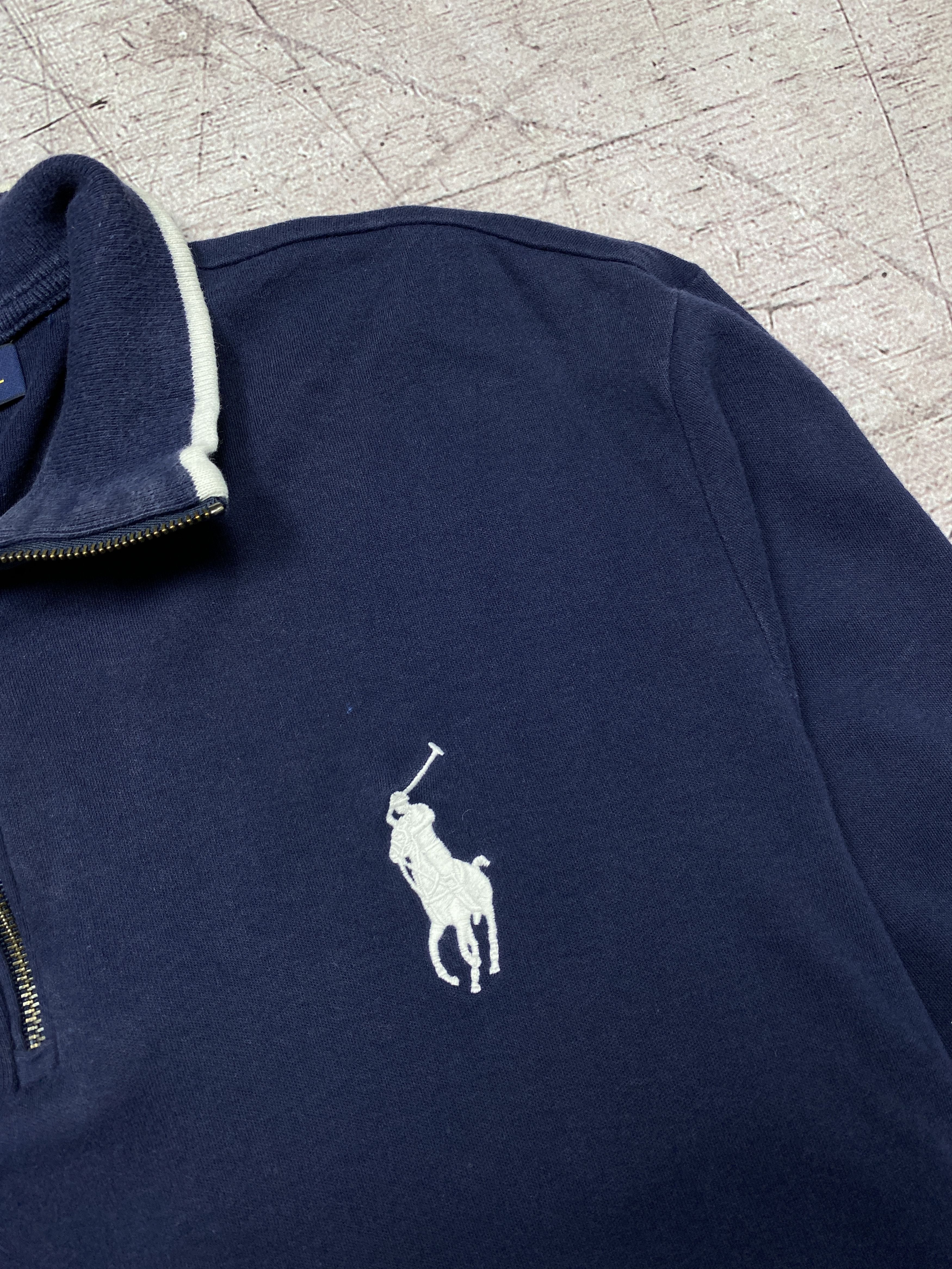 Polo Ralph Lauren × Ralph Lauren Polo Ralph Lauren Vintage 1/4 Zip Knit Sweater Size US XL / EU 56 / 4 - 3 Thumbnail