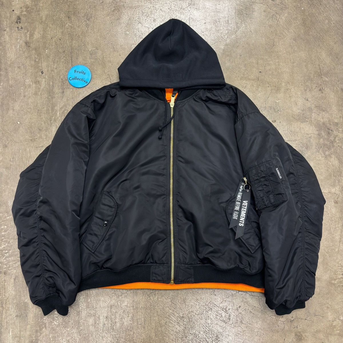 vetements alpha ボンバージャケット ヴェトモン ALPHA INDUSTRIES Racing bomber jacket アルファ 再