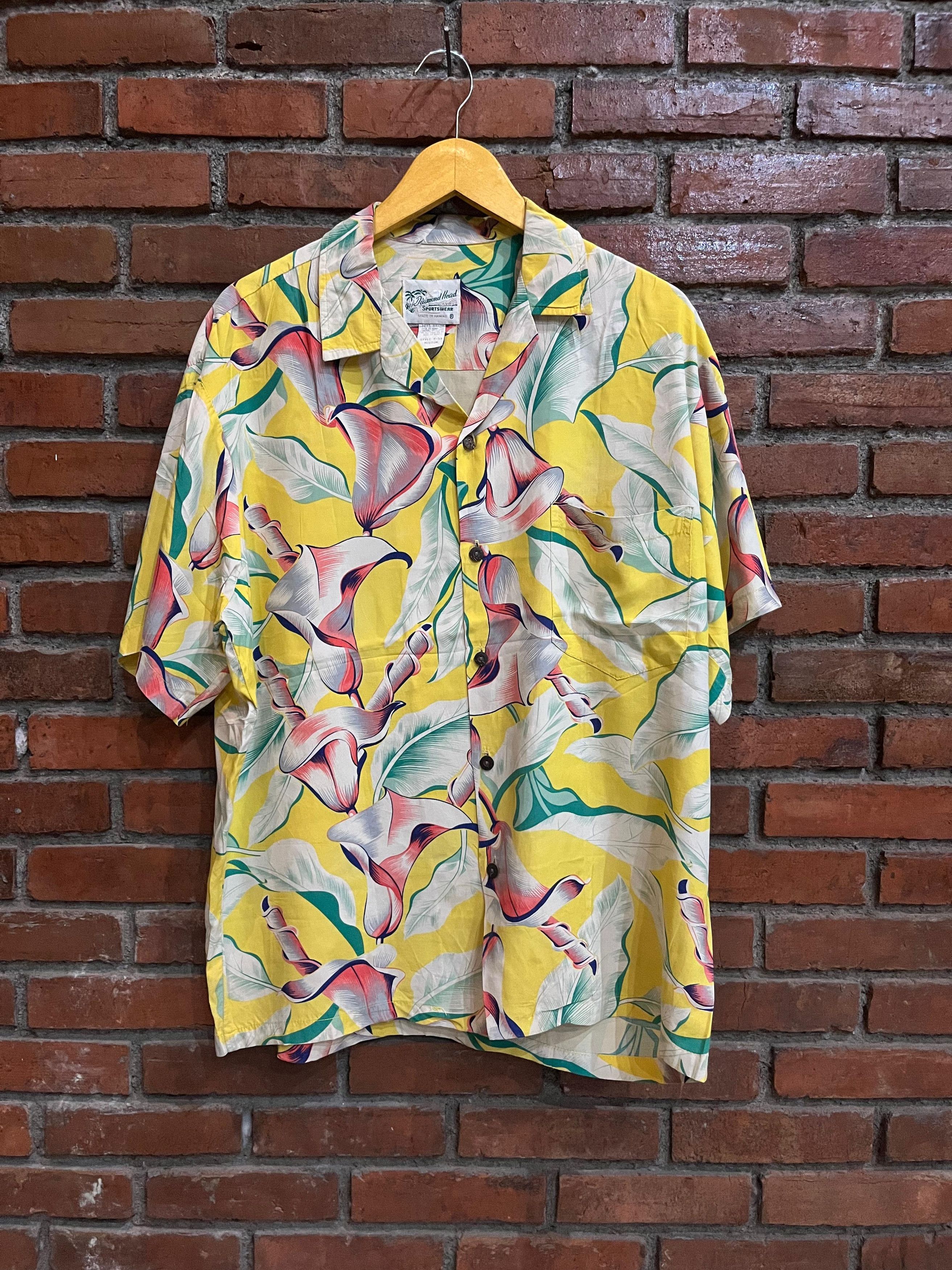 Vintage 60s DIAMOND HEAD SPORTSWEAR HAWAIIAN SHIRT Size US M / EU 48-50 / 2 - 1 Thumbnail