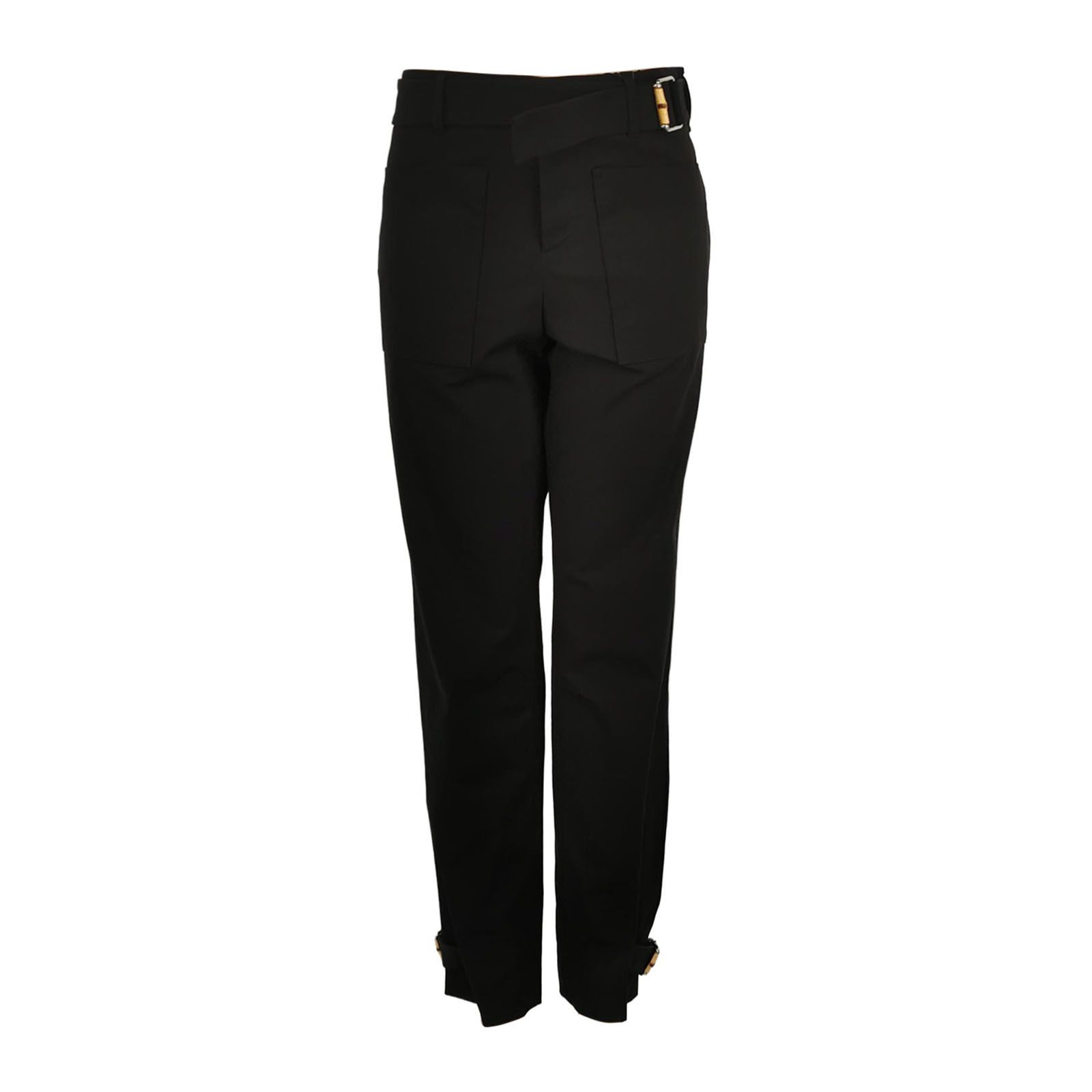 Gucci Gucci Bamboo Detail Cotton Pants Size 40 Size 27" / US 4 / IT 40 - 1 Thumbnail