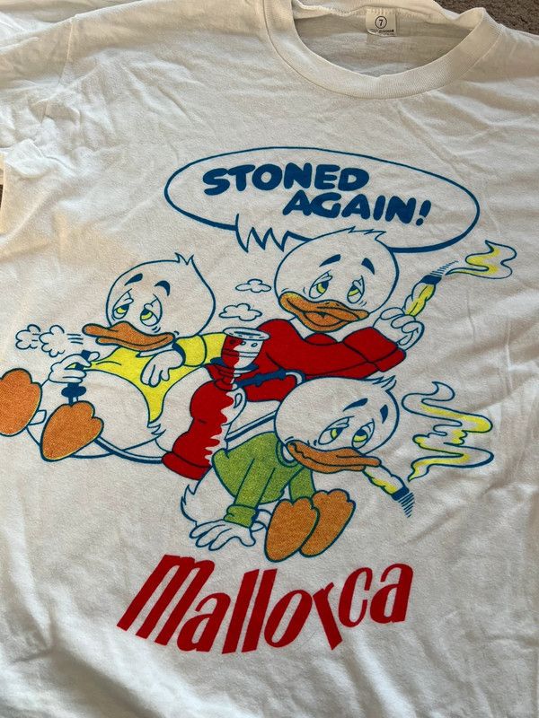 NHL tshirt stoned again Mallorca vintage rare grail M Size US M / EU 48-50 / 2 - 3 Thumbnail