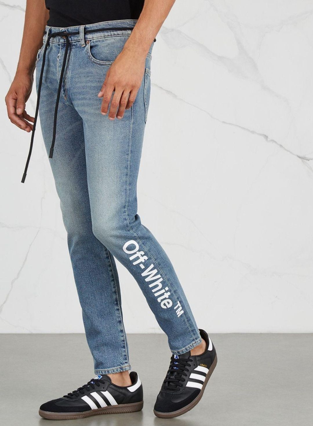 Off-White #Authentic# Off-White /Off-White “SKINNY FIT” Jeans Size US 28 / EU 44 - 1 Thumbnail