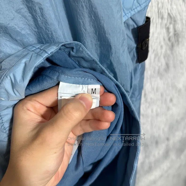 Stone Island Stone Island Pleated Nylon Jacket, Blue, M Size Size US M / EU 48-50 / 2 - 5 Thumbnail