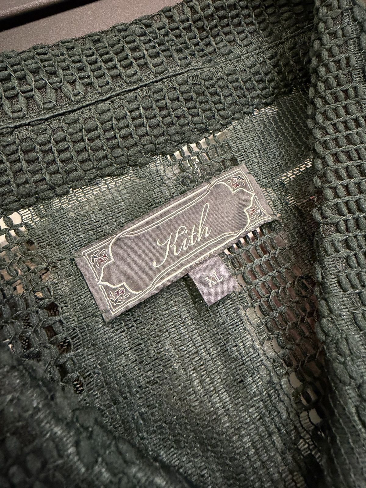 Kith Kith Ladder Lace Knit Collared LS Button Down Size US XL / EU 56 / 4 - 3 Thumbnail
