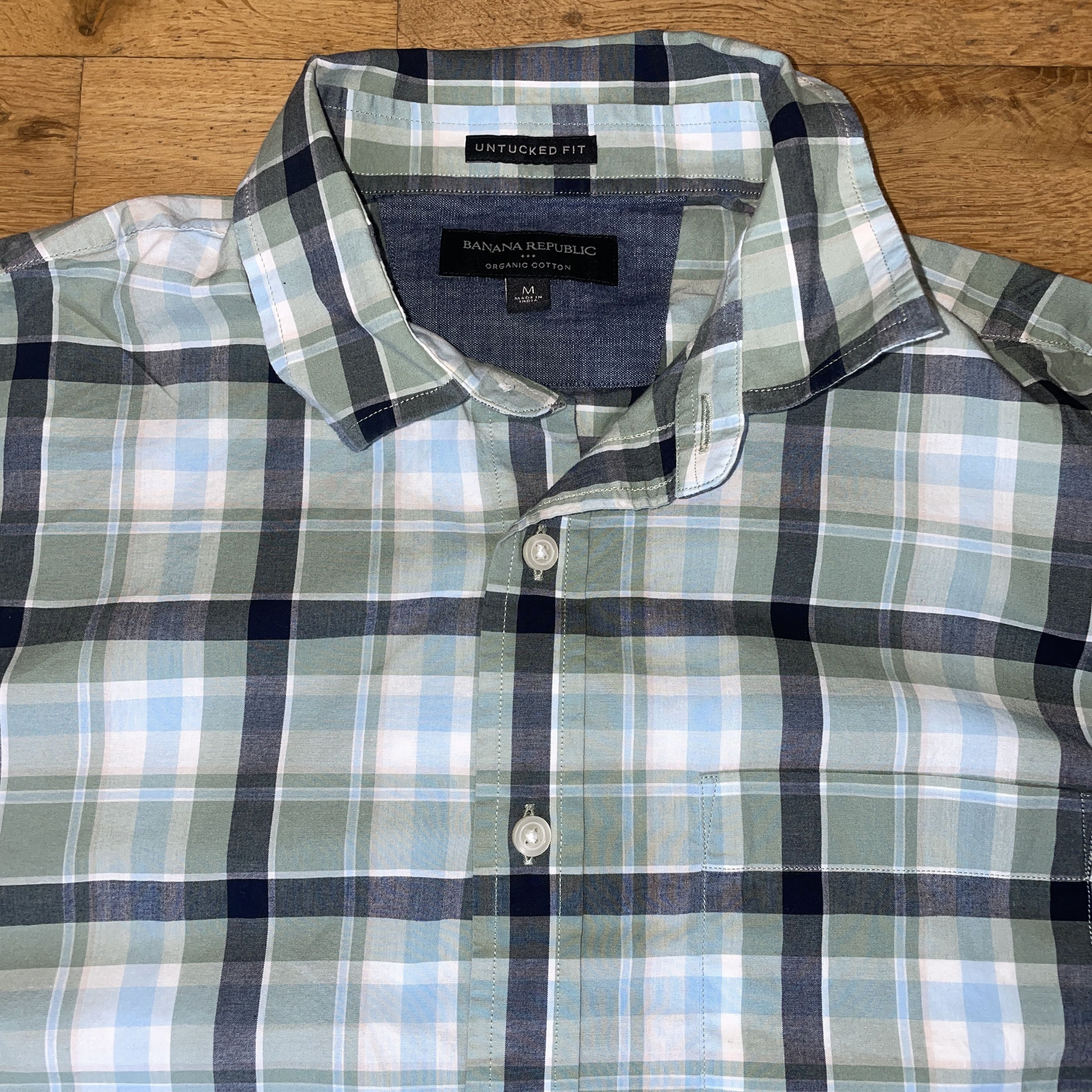 Banana Republic Banana Republic Men's Elegant Shirt Untucked Fit Size M Size US M / EU 48-50 / 2 - 3 Thumbnail