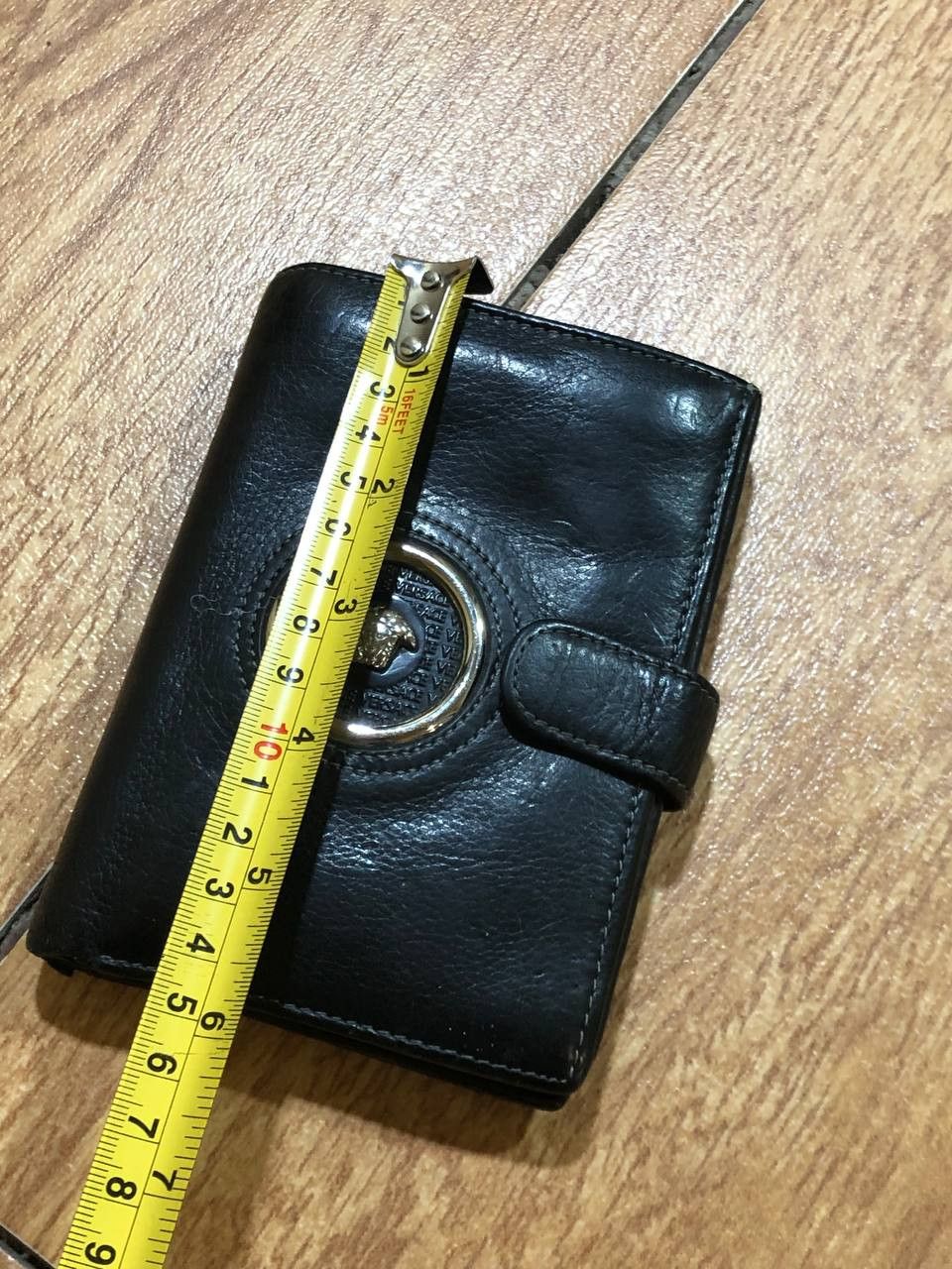 Versace Versace Black Leather Medusa Head Wallet Size ONE SIZE - 6 Thumbnail
