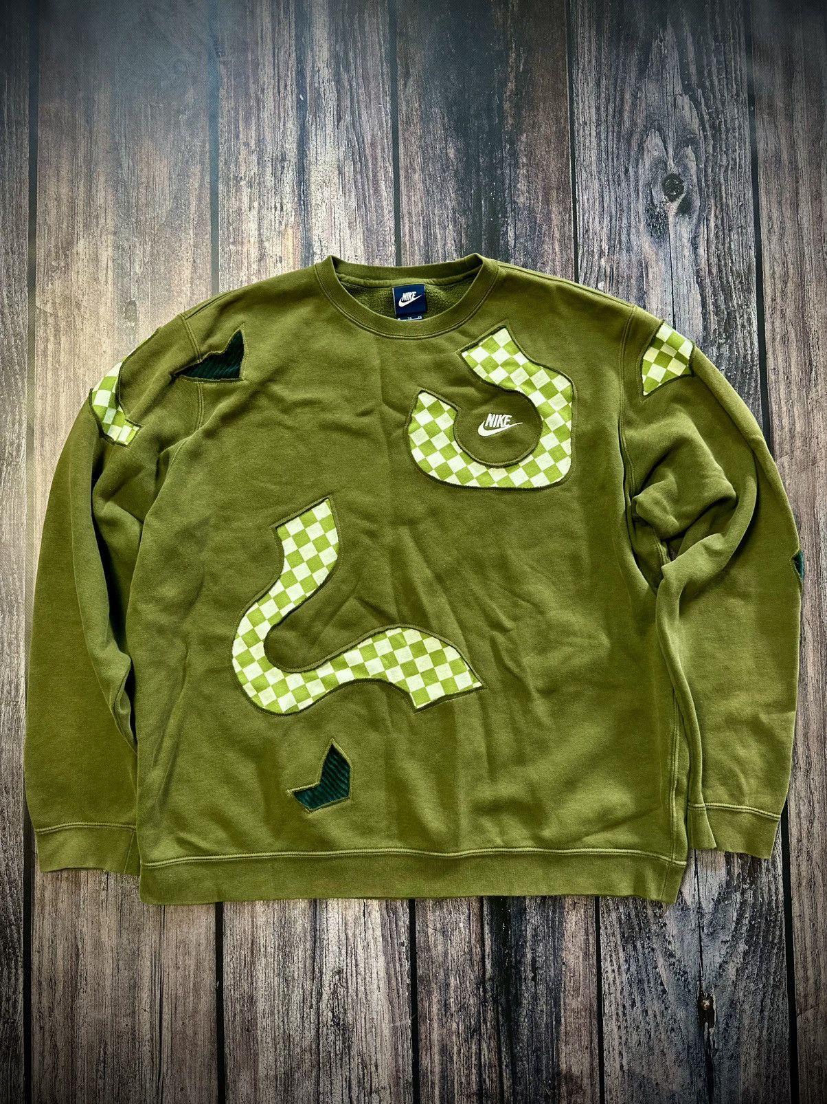 Nike Nike Custom Sweatshirt Vintage 90s Reworked Size US XL / EU 56 / 4 - 1 Thumbnail