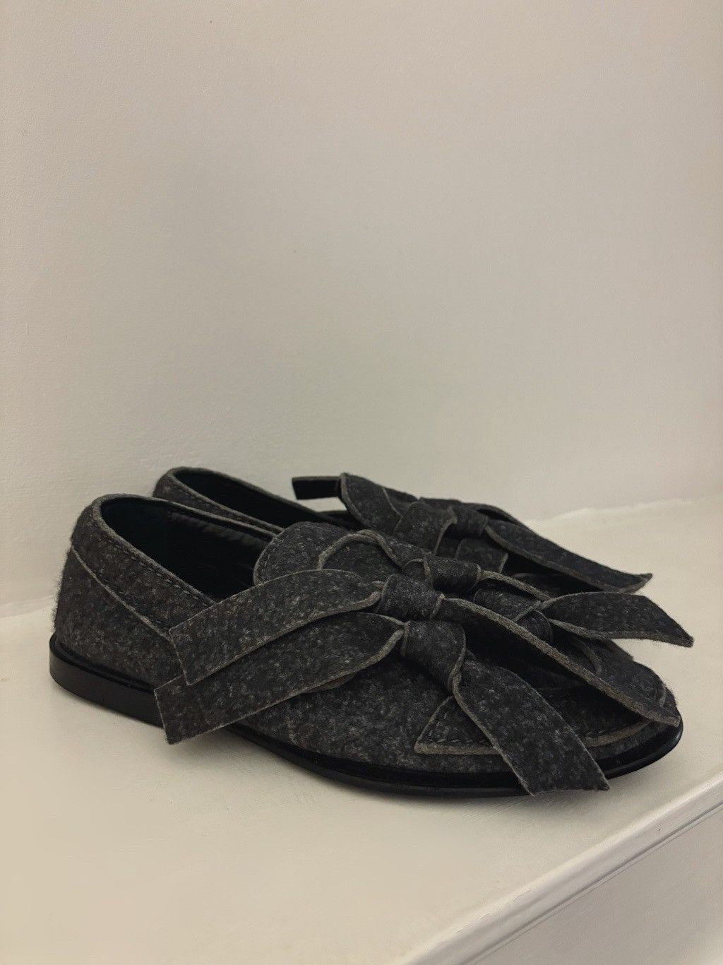 Acne Studios Acne Studios Arnie grey melange loafers Size US 7 / EU 40 - 2 Thumbnail