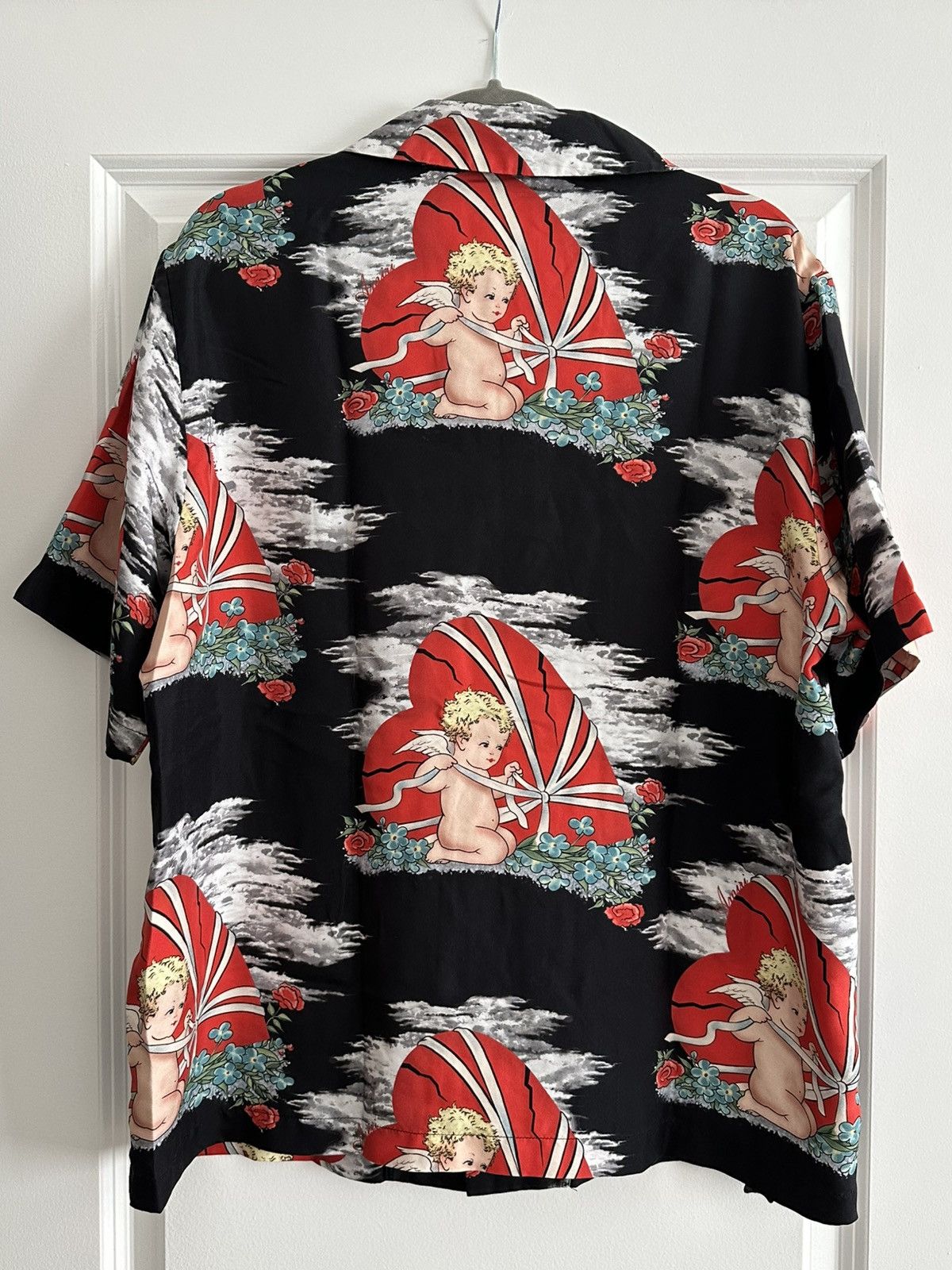 Amiri Amiri Silk Cherub bowling button up shirt Size US L / EU 52-54 / 3 - 3 Thumbnail