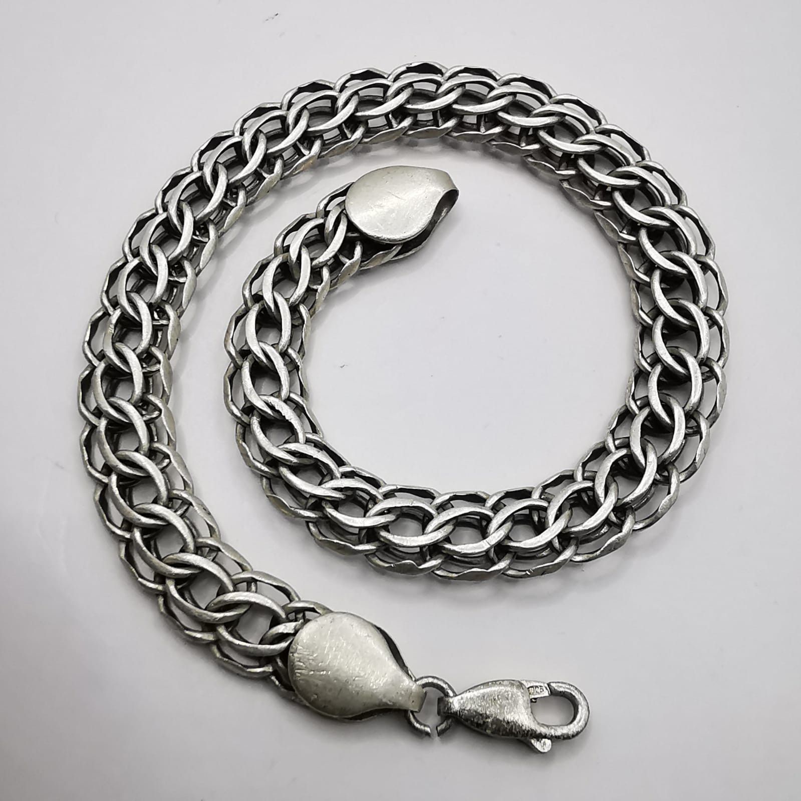 Sterling Silver Vintage Bracelet 925 Sterling Silver,Handmade 14,30g Size ONE SIZE - 1 Thumbnail