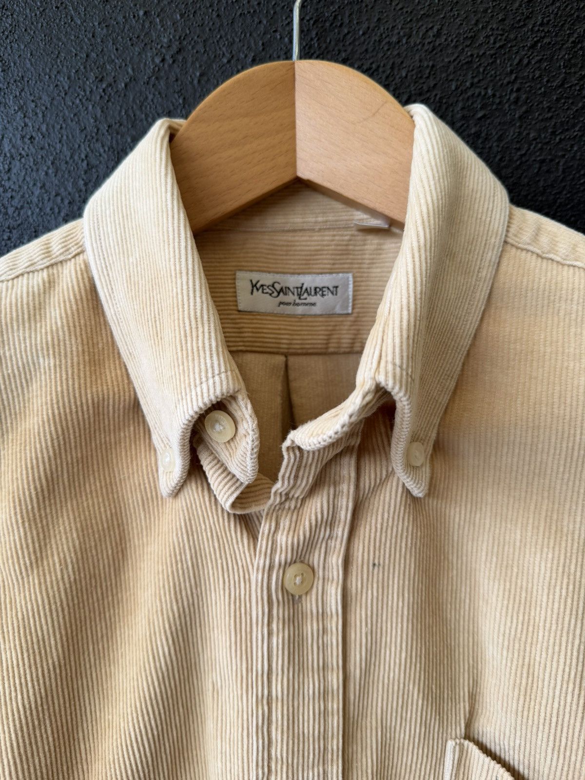 Yves Saint Laurent Vintage YSL Corduroy Button Up Shirt Size US M / EU 48-50 / 2 - 3 Thumbnail