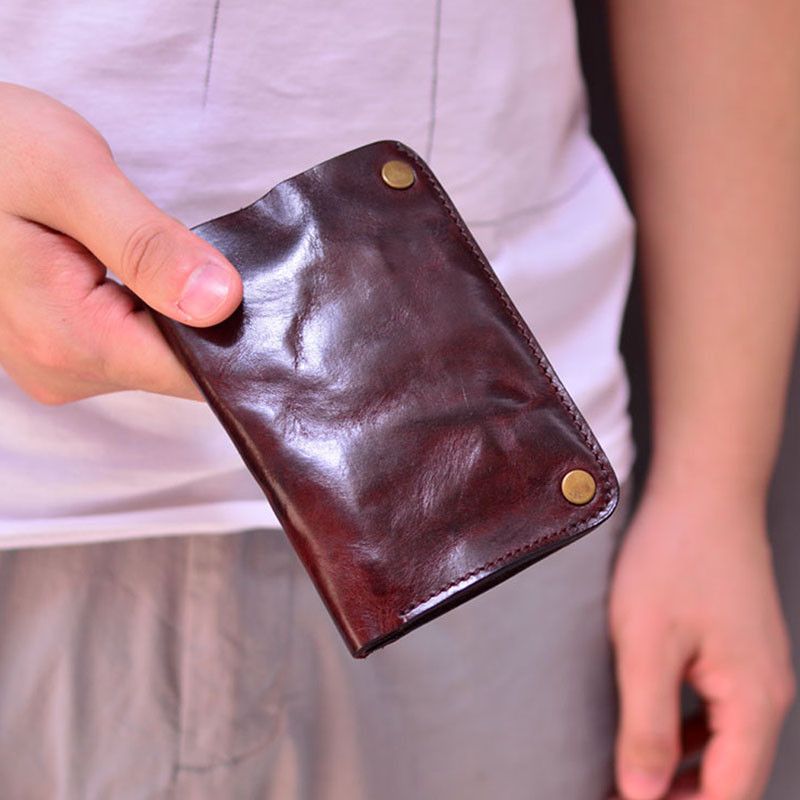 Japanese Brand × Leather × Vintage Men's Leather Short Wallet Size ONE SIZE - 4 Thumbnail