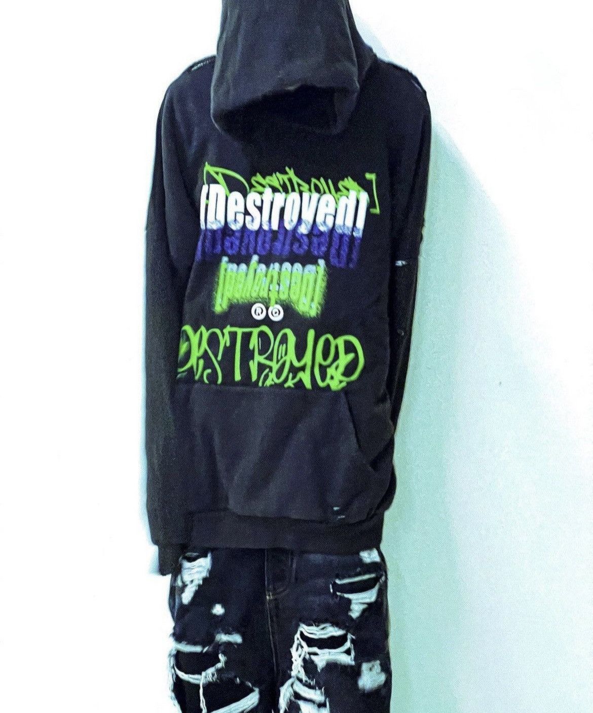 Japanese Brand × Vintage RC Destroyed Hoodie Size US L / EU 52-54 / 3 - 1 Thumbnail
