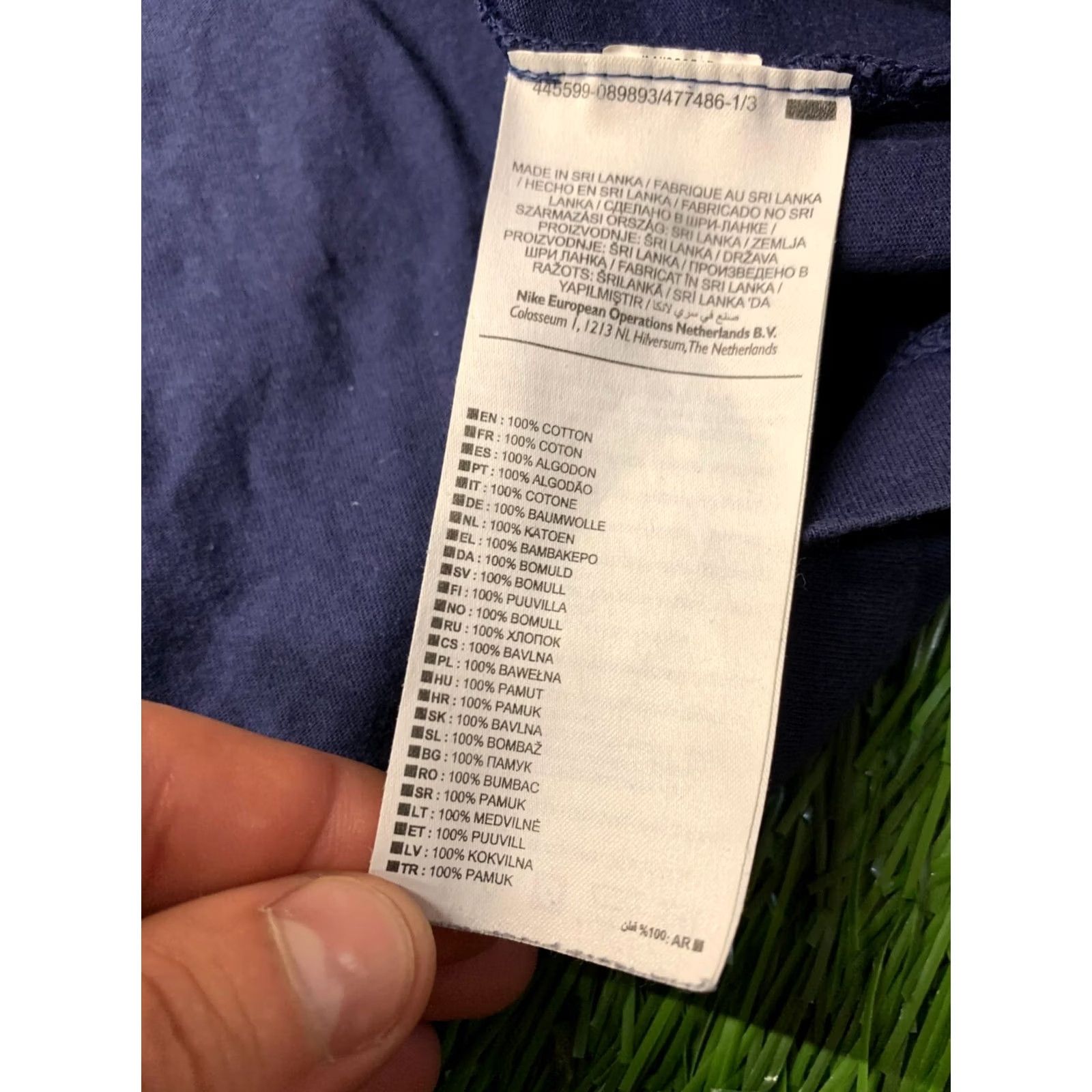 Nike Nike Classic 2019 T-Shirt Men XL Navy Blue Casual Tee Jersey Short Sleeve 100% Cotton/Vintage No Size US XL / EU 56 / 4 - 5 Thumbnail