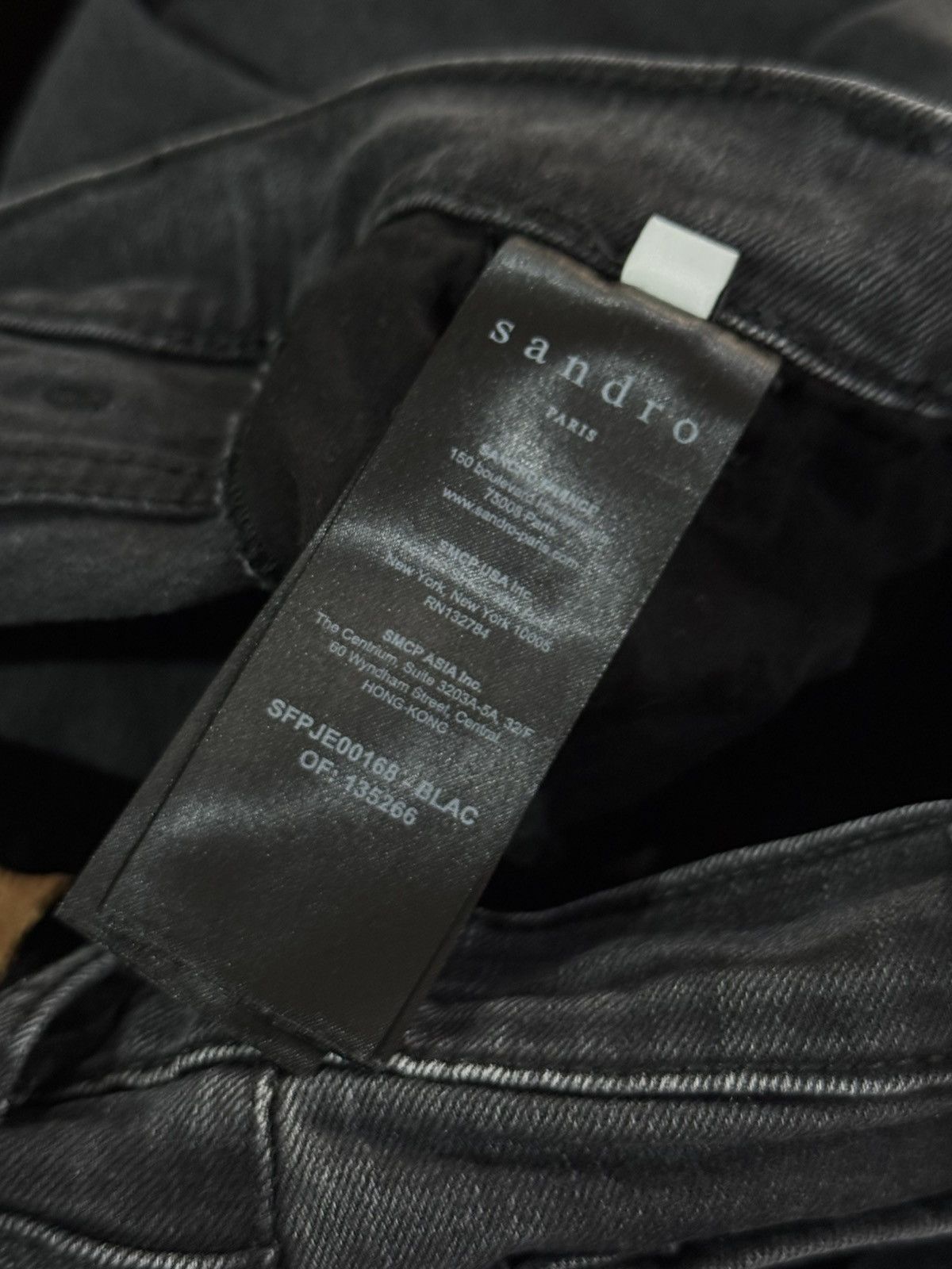 Sandro Sandro Paris Black Denim Jeans Size 25" / US 0 / IT 36 - 8 Thumbnail