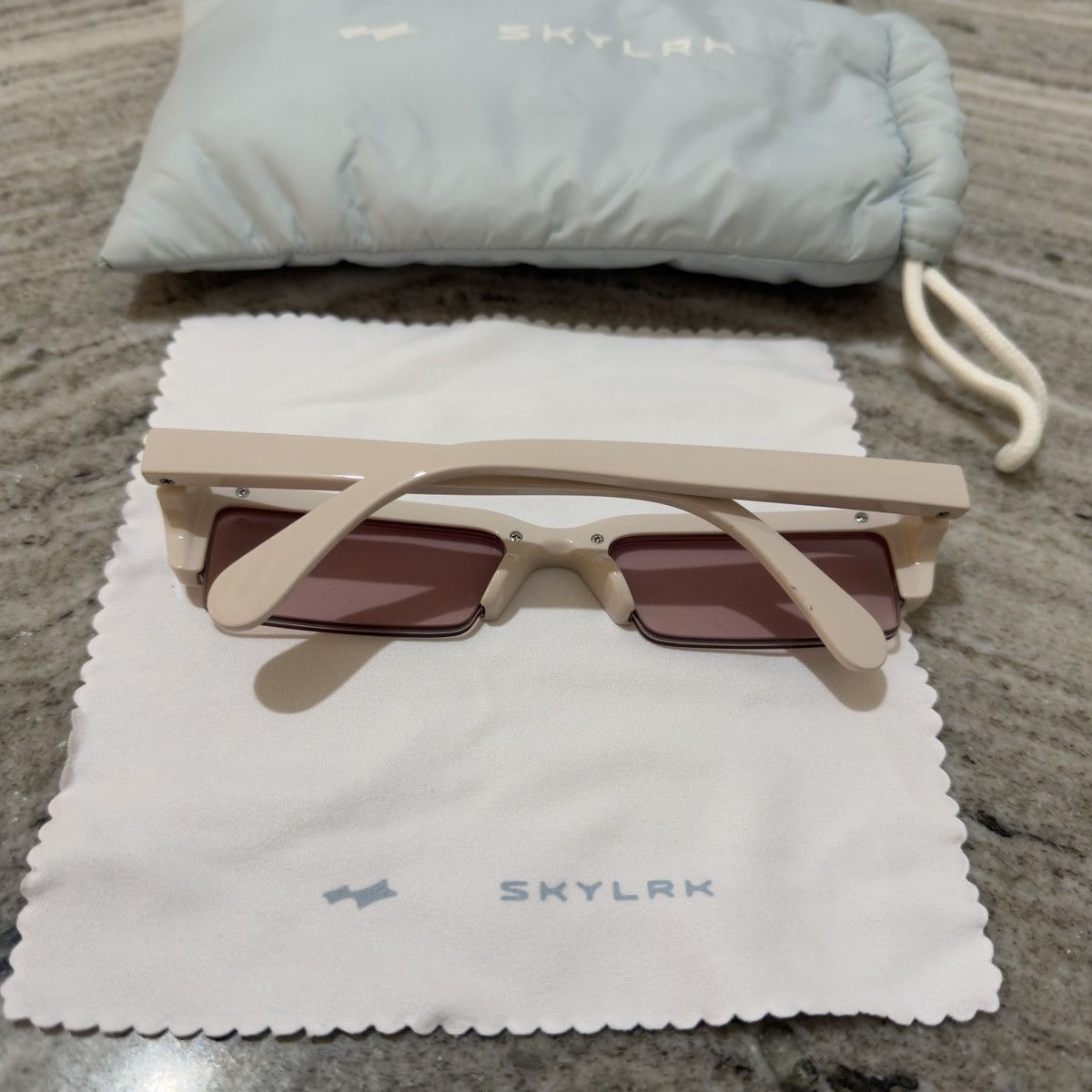 SKYLRK SKYLRK SLIM SUNGLASSES DUSTY PINK 🚫READ DESCRIPTION🚫 Size ONE SIZE - 3 Thumbnail