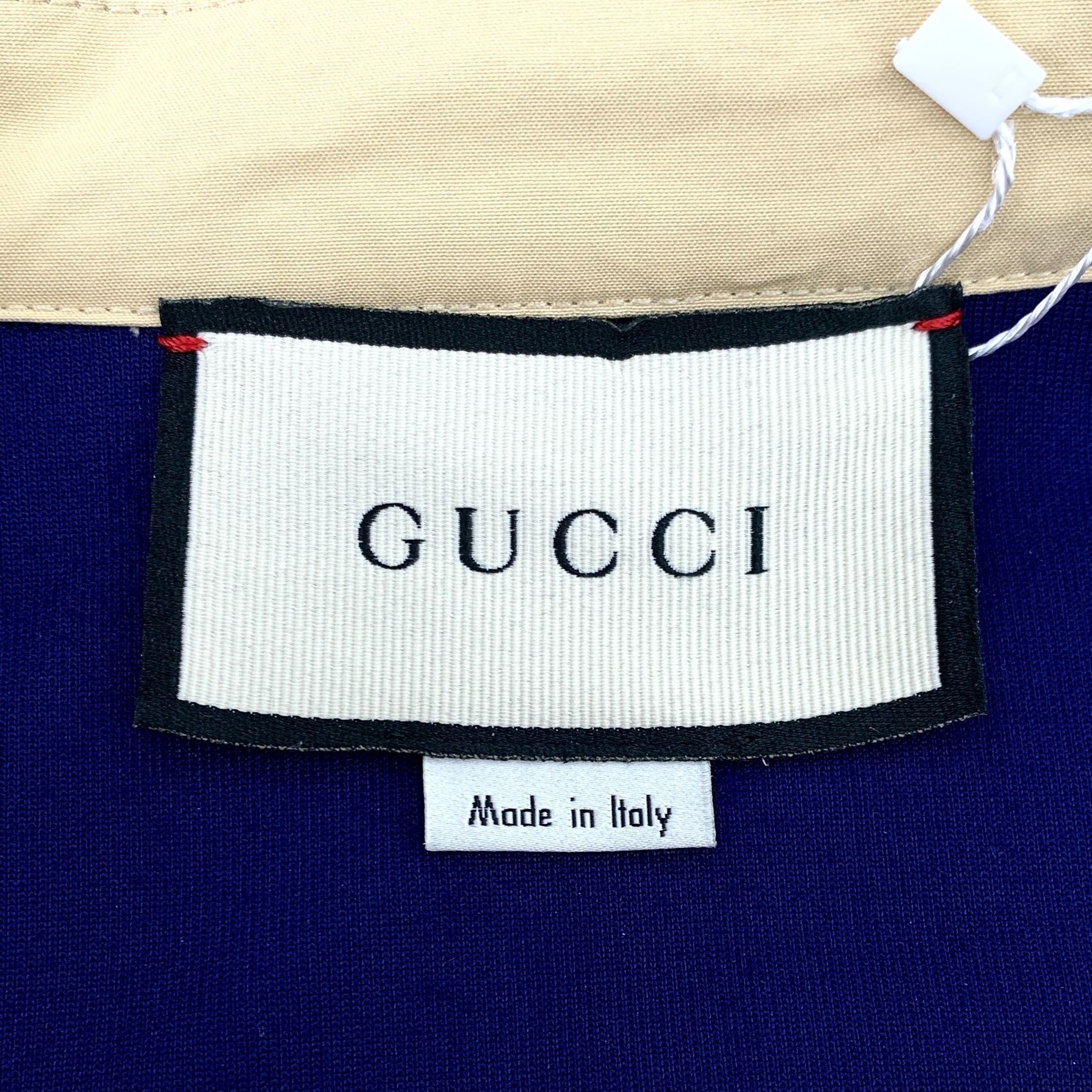 Gucci Gucci Mens Zip-Up Colorblock Jacket With Logo Patch - Size L Size US L / EU 52-54 / 3 - 7 Thumbnail