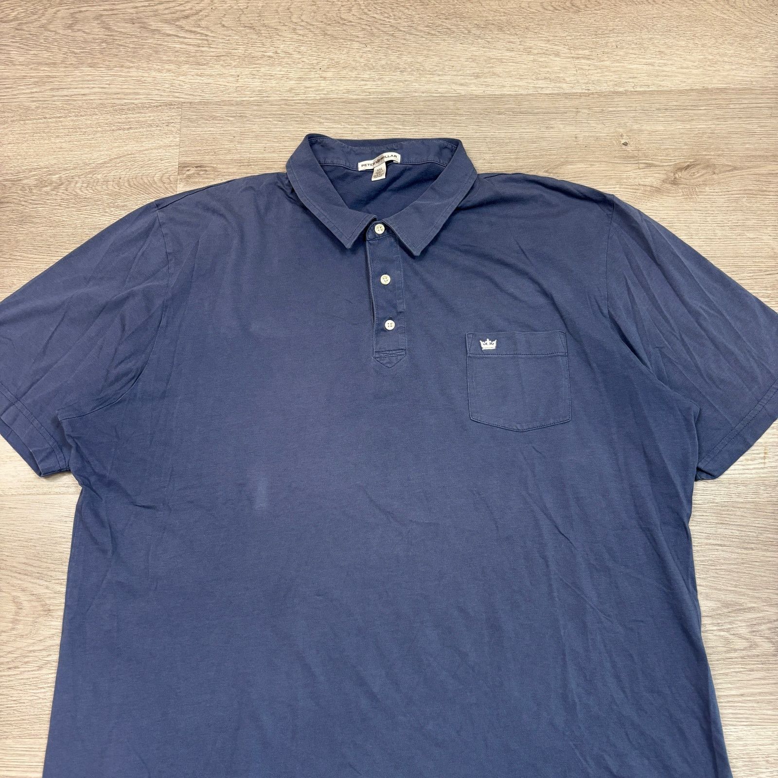 Peter Millar Peter Milar Crown Embroidered Pima Cotton Polo Men's 2XL Size US XXL / EU 58 / 5 - 2 Thumbnail