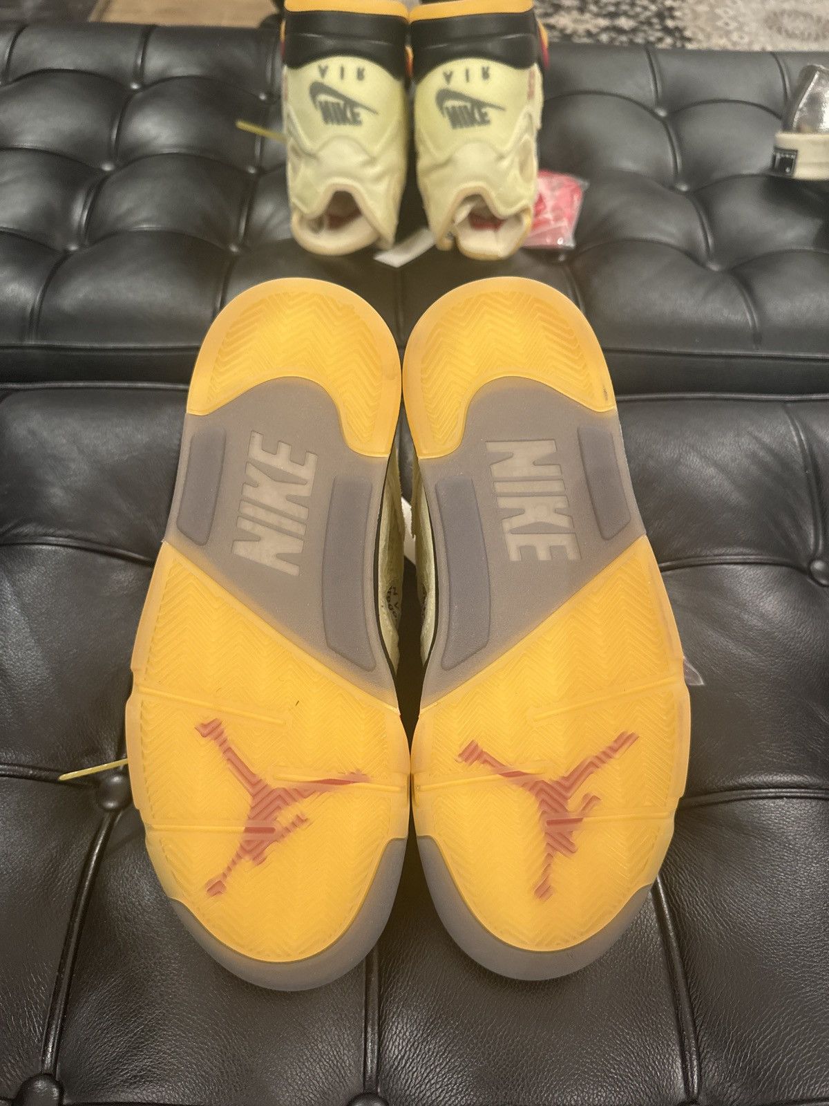 Jordan Brand × Nike × Off-White Deadstock Off White Jordan 5 Sail Size US 8.5 / EU 41-42 - 5 Thumbnail