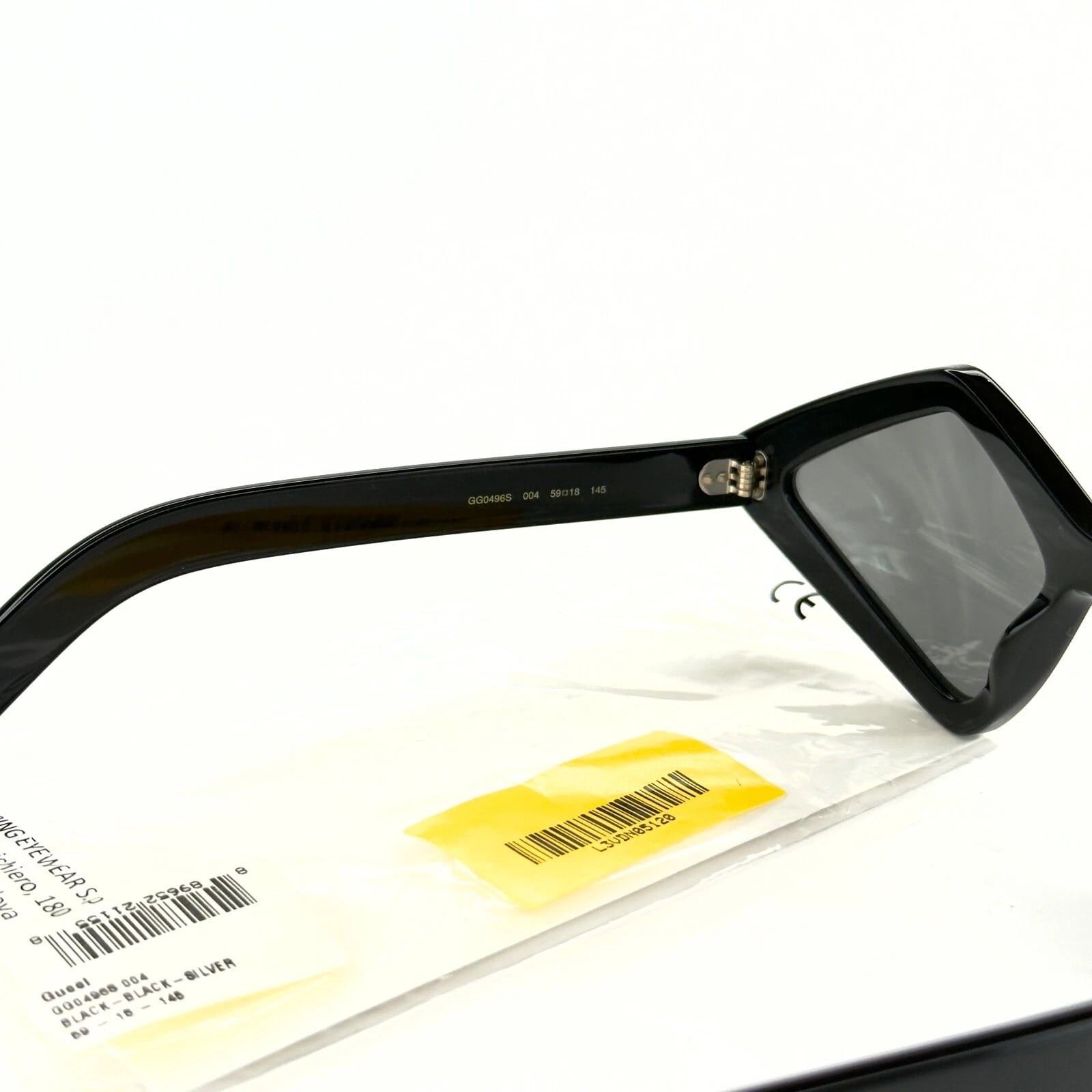 Gucci GUCCI GG0496S Hollywood 0496 Black Fashion Sunglasses 004 Size ONE SIZE - 2 Thumbnail