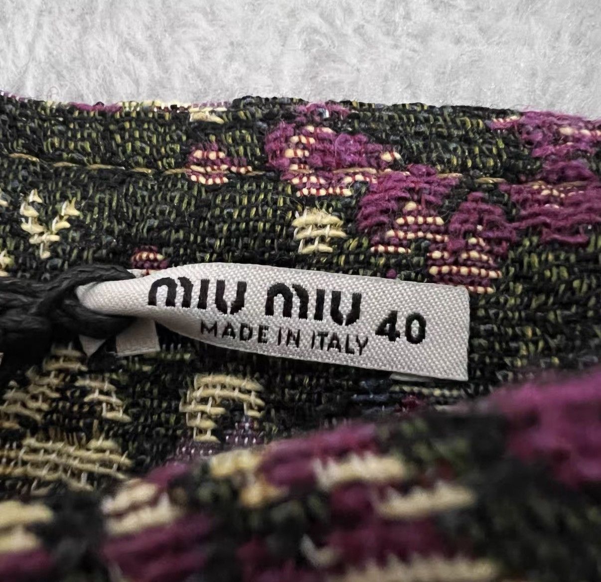 Miu Miu Miu Miu Floral Embroidered Mini Skirt J41 Size S / US 4 / IT 40 - 3 Thumbnail