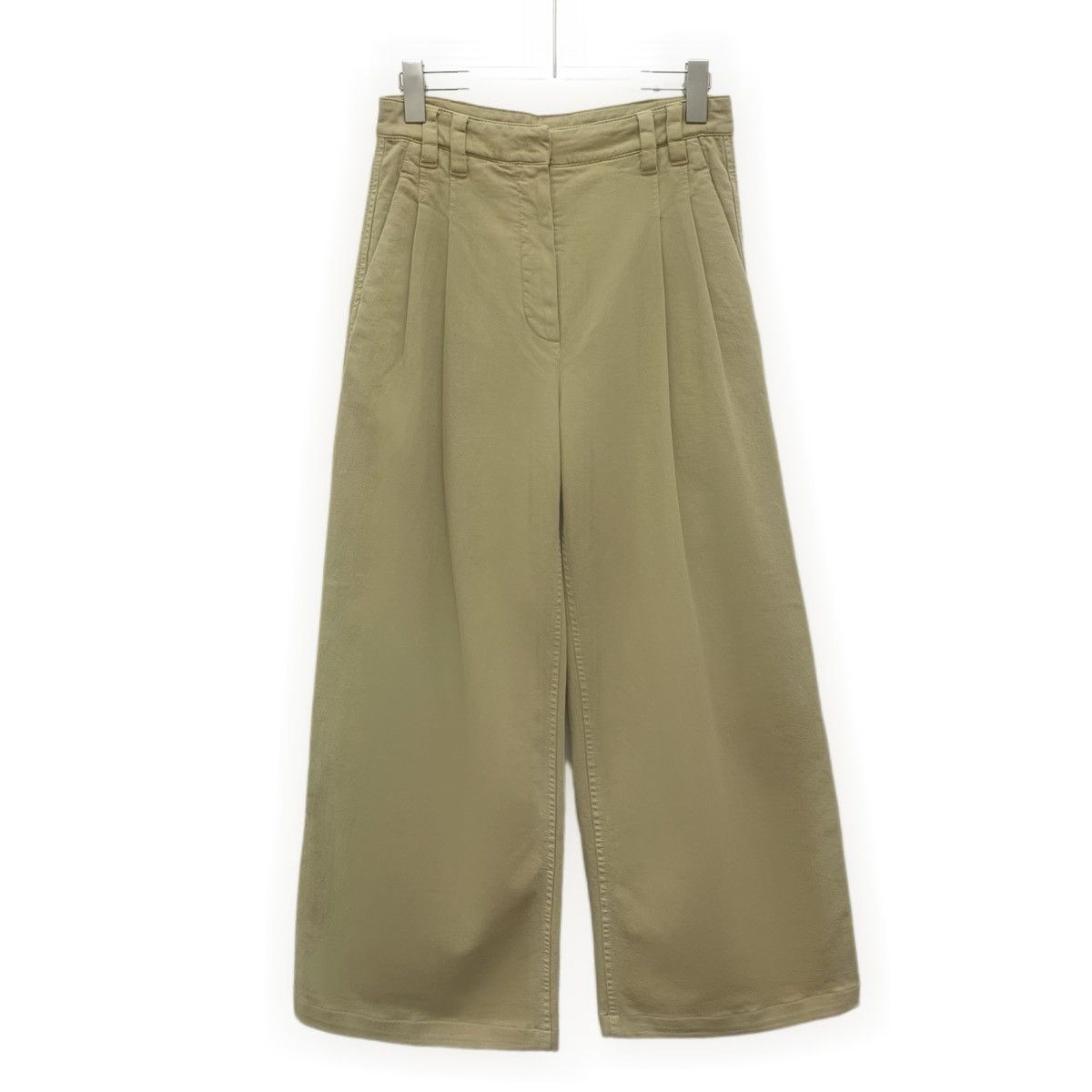 Brunello Cucinelli Brunello Cucinelli Brown Cotton Casual Wide-leg Pants K26WX Size 25" / US 0 / IT 36 - 1 Thumbnail