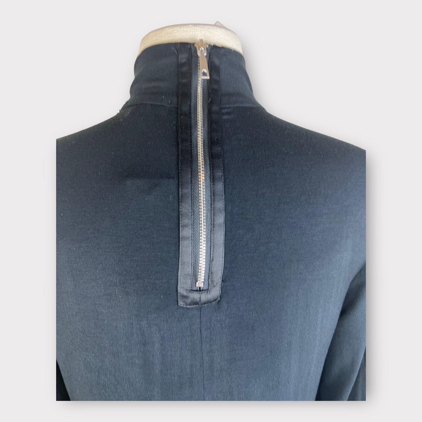Nordstrom Premise Studio | NWT Mock Turtleneck Black Long Sleeve Top Size S / US 4 / IT 40 - 5 Thumbnail