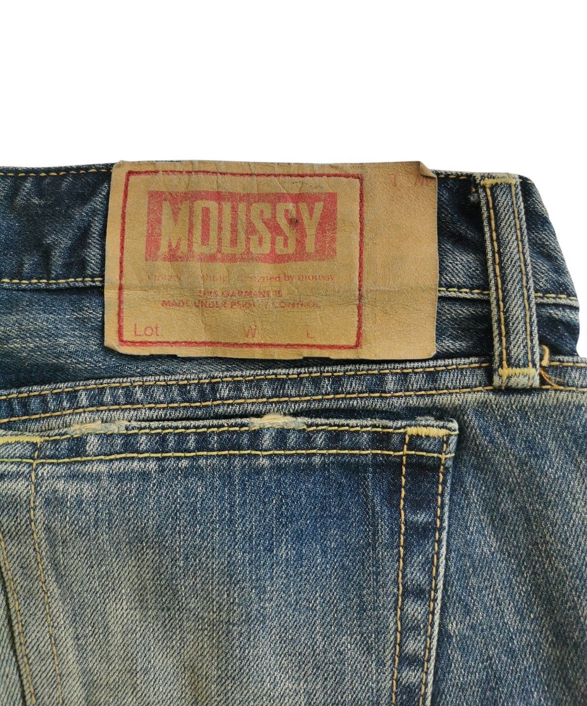 MOUSSY Moussy Japan Flare & Bootcuts Mudded Distressed Denim Jeans Size 28" / US 6 / IT 42 - 5 Thumbnail