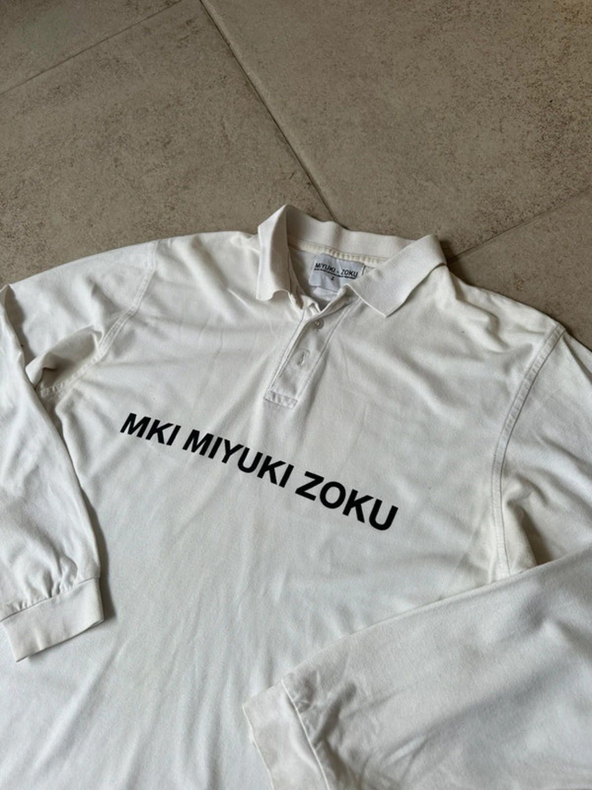 Mki Miyuki Zoku MKI Longsleeve Polo Size US M / EU 48-50 / 2 - 2 Thumbnail