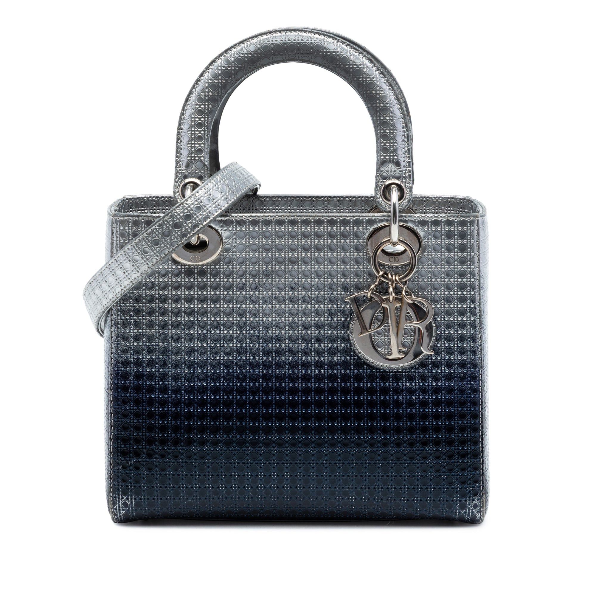 Dior Medium Ombre Metallic Patent Microcannage Lady Dior Size ONE SIZE - 1 Thumbnail