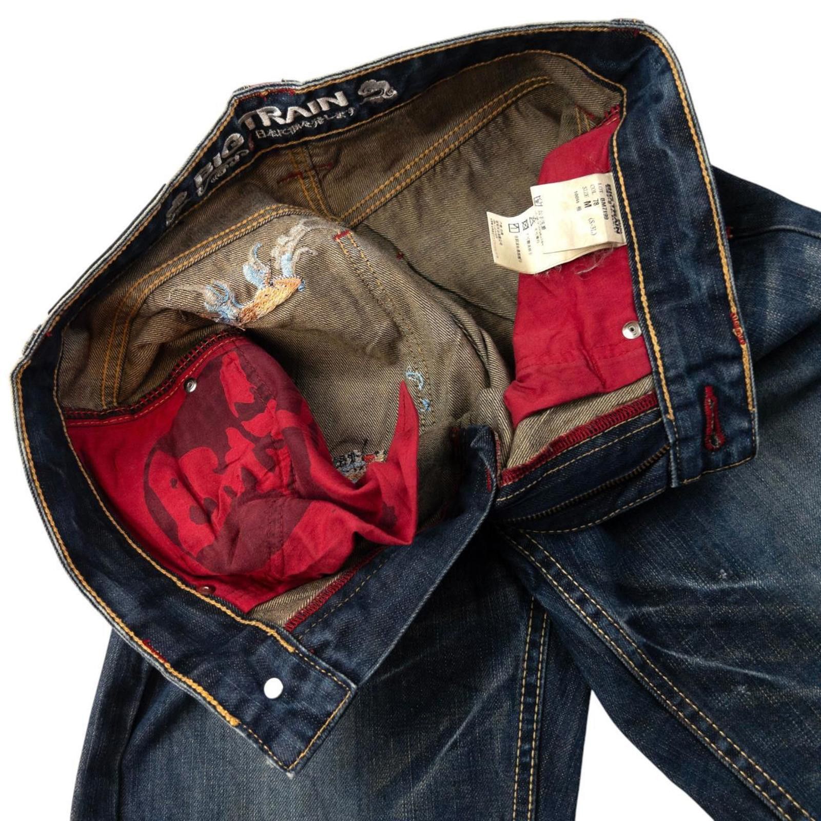 Other Vintage Big Train Embroidered Koi Fish Denim Jeans Size W30 Size US 30 / EU 46 - 7 Thumbnail