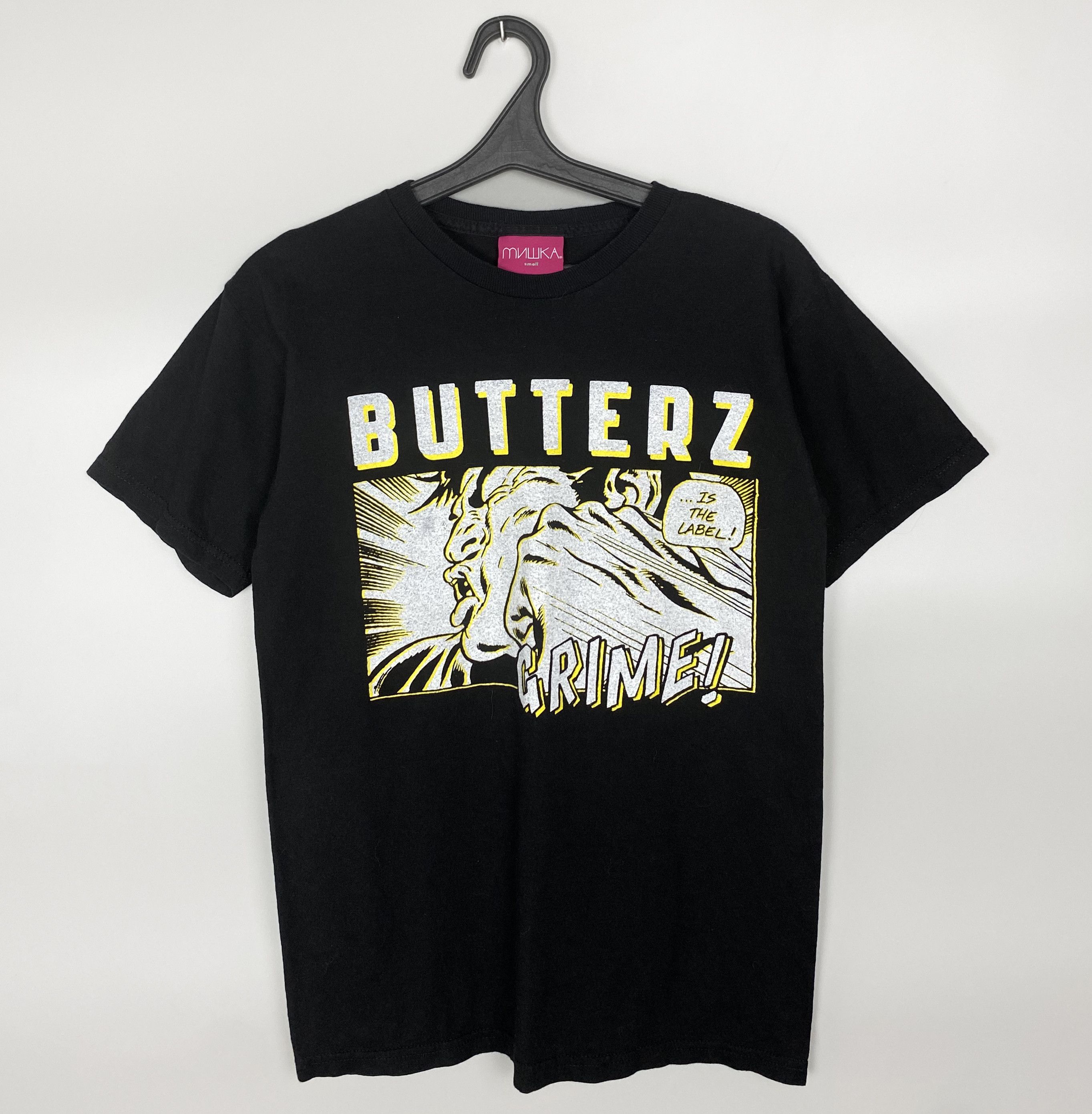 Mishka MNWKA Mishka Butterz Grime Black Tee Made in USA Size US S / EU 44-46 / 1 - 1 Thumbnail