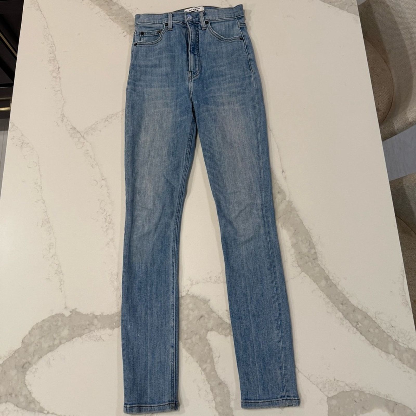 Reformation Reformation Ultra High Rise Skinny Denim Jeans Womens 24 Size 24" / US 00 / IT 34 - 1 Thumbnail