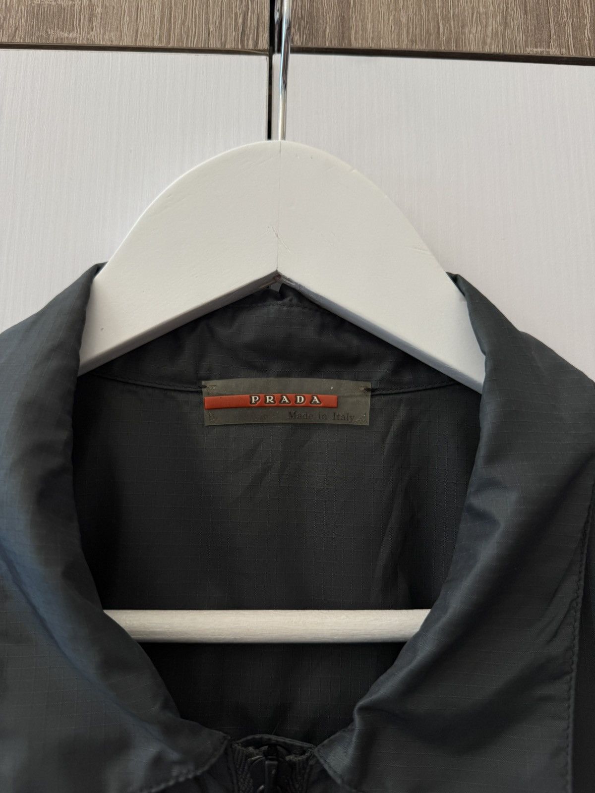 Prada Prada Nylon Green Jacket 2000s Zip Up Pocket Lightweight Size L / US 10 / IT 46 - 5 Thumbnail