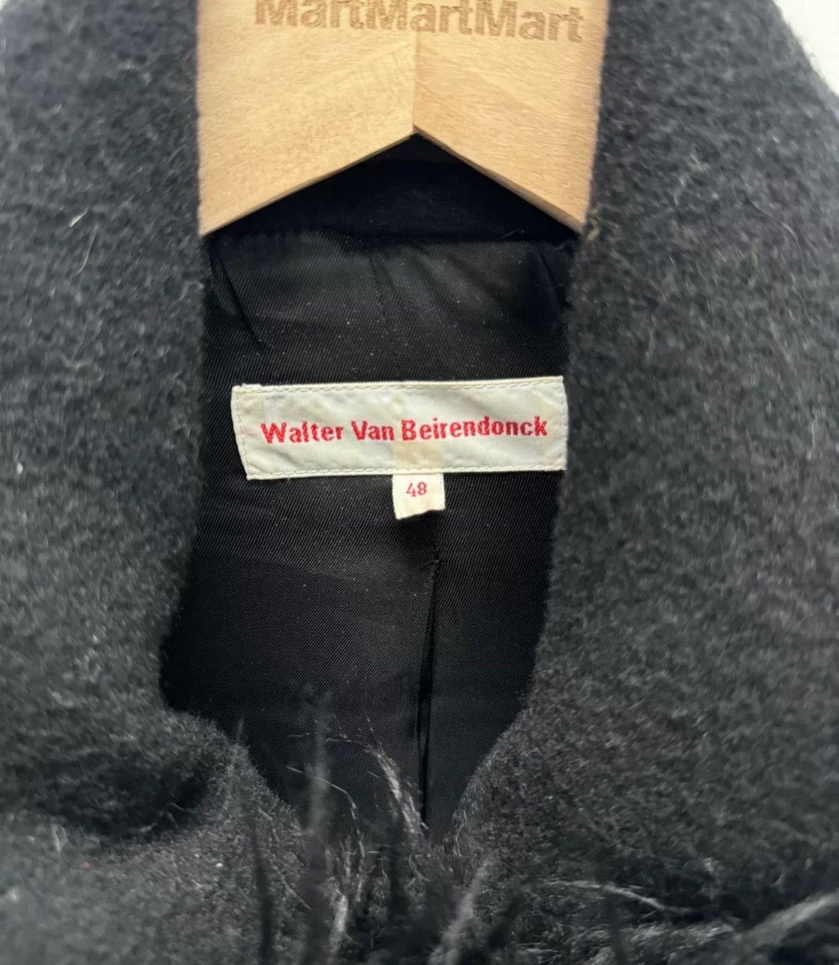 Walter Van Beirendonck Walter Van Beirendonck 19FW fashion fur strap wool jacket Size US M / EU 48-50 / 2 - 6 Thumbnail