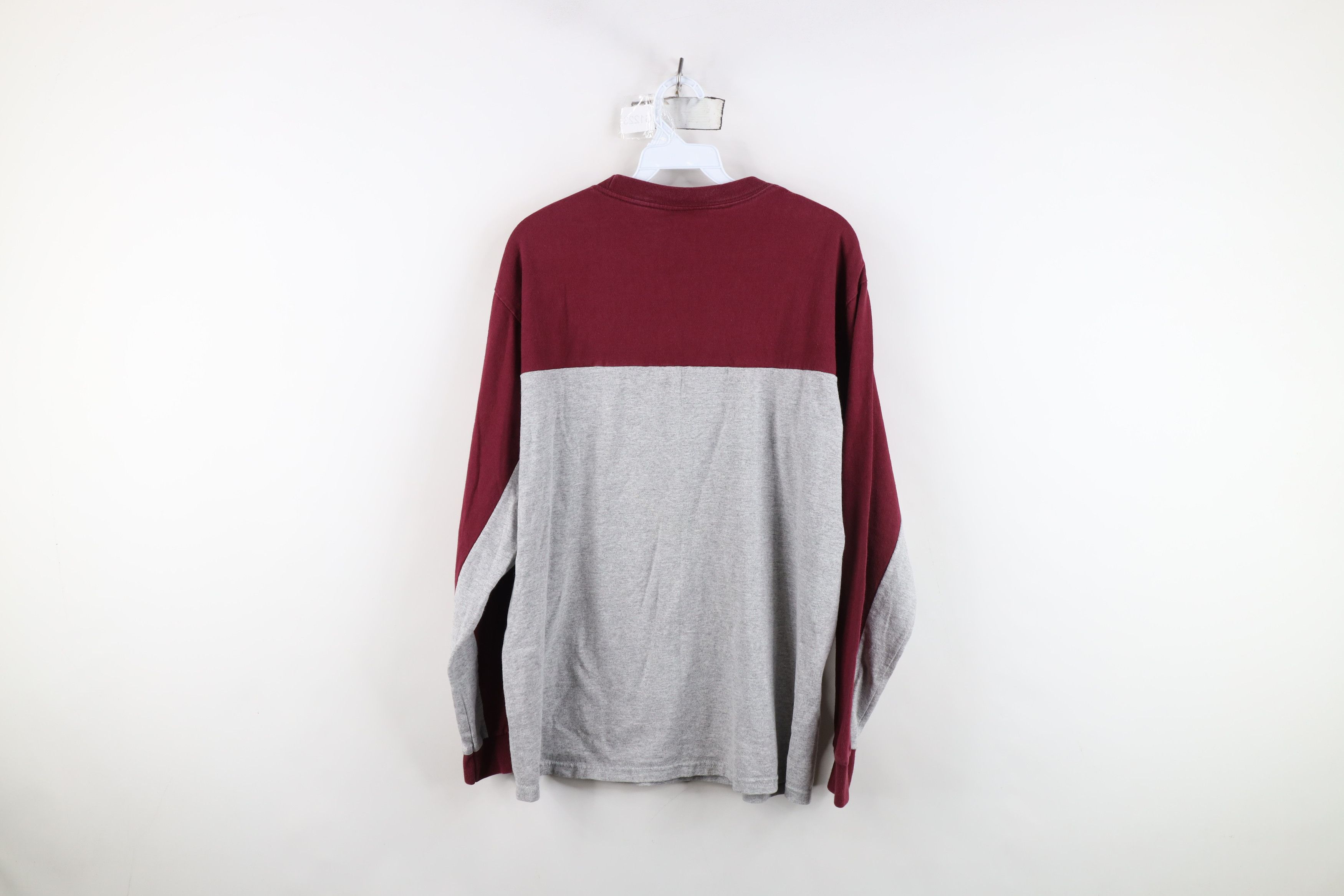 Vintage Vintage 90s Streetwear Block Long Sleeve T-Shirt Cotton Size US M / EU 48-50 / 2 - 12 Thumbnail