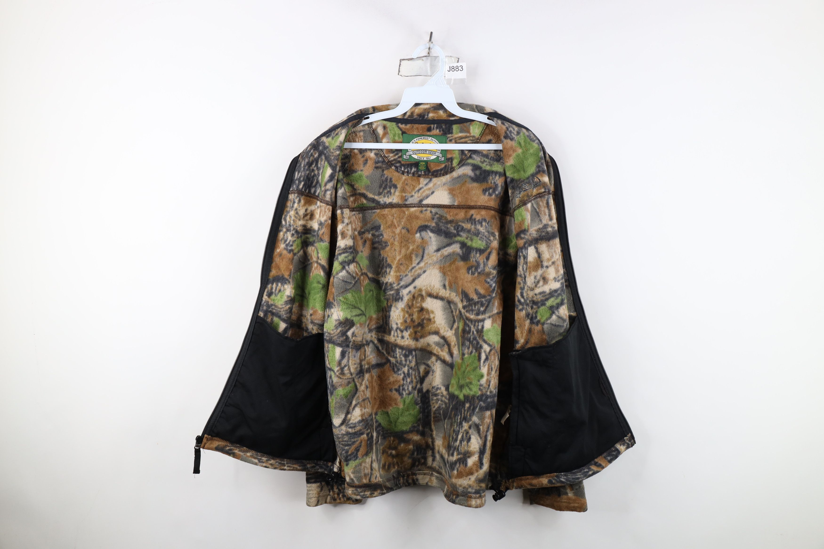 Cabelas Vintage Cabelas Spell Out Camouflage Full Zip Fleece Jacket Size US M / EU 48-50 / 2 - 9 Thumbnail