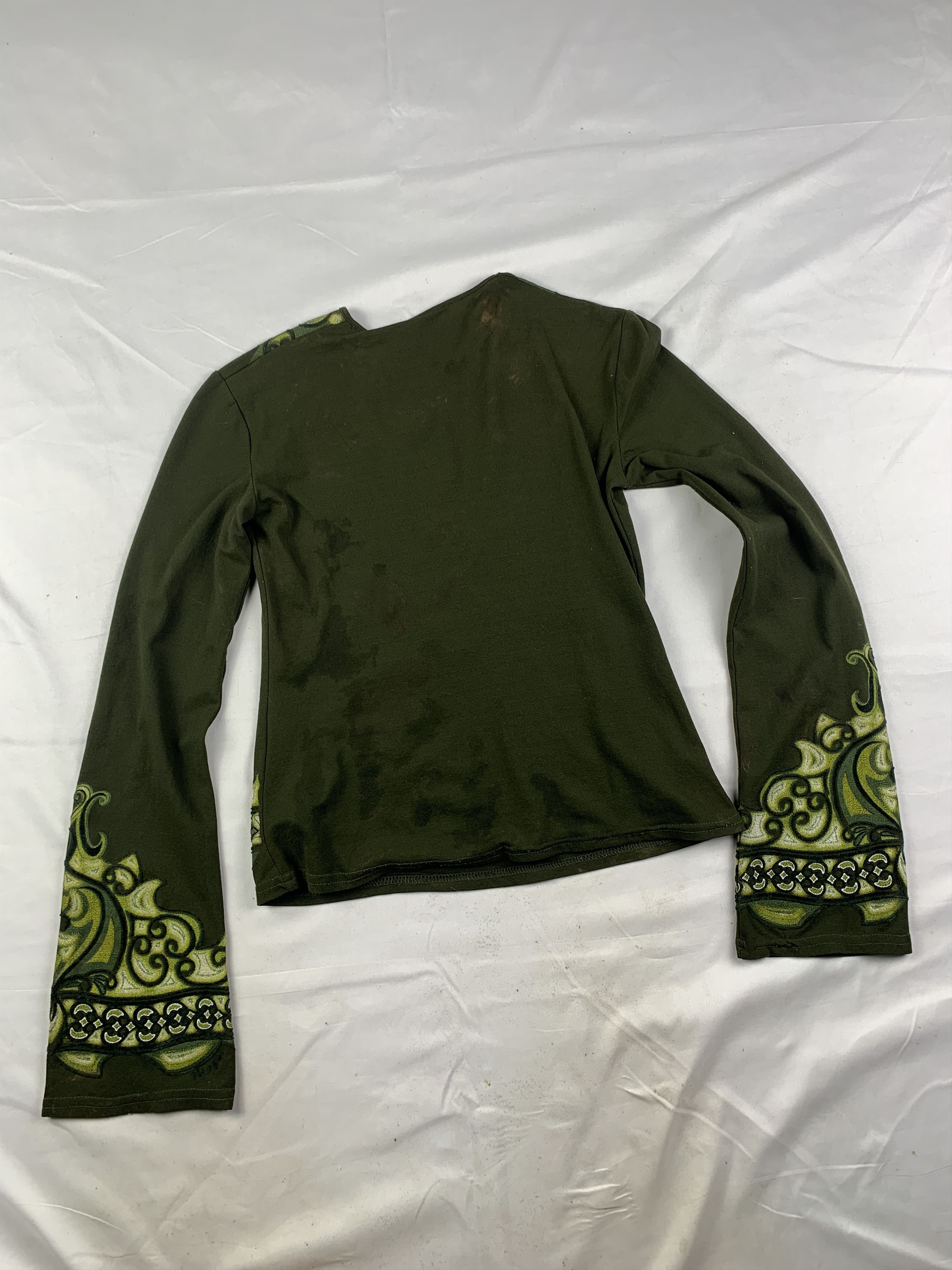 Morgan De Toi 2000s Morgan de Toi France Pine Bohemian Flared Canabis Top Size S / US 4 / IT 40 - 4 Thumbnail