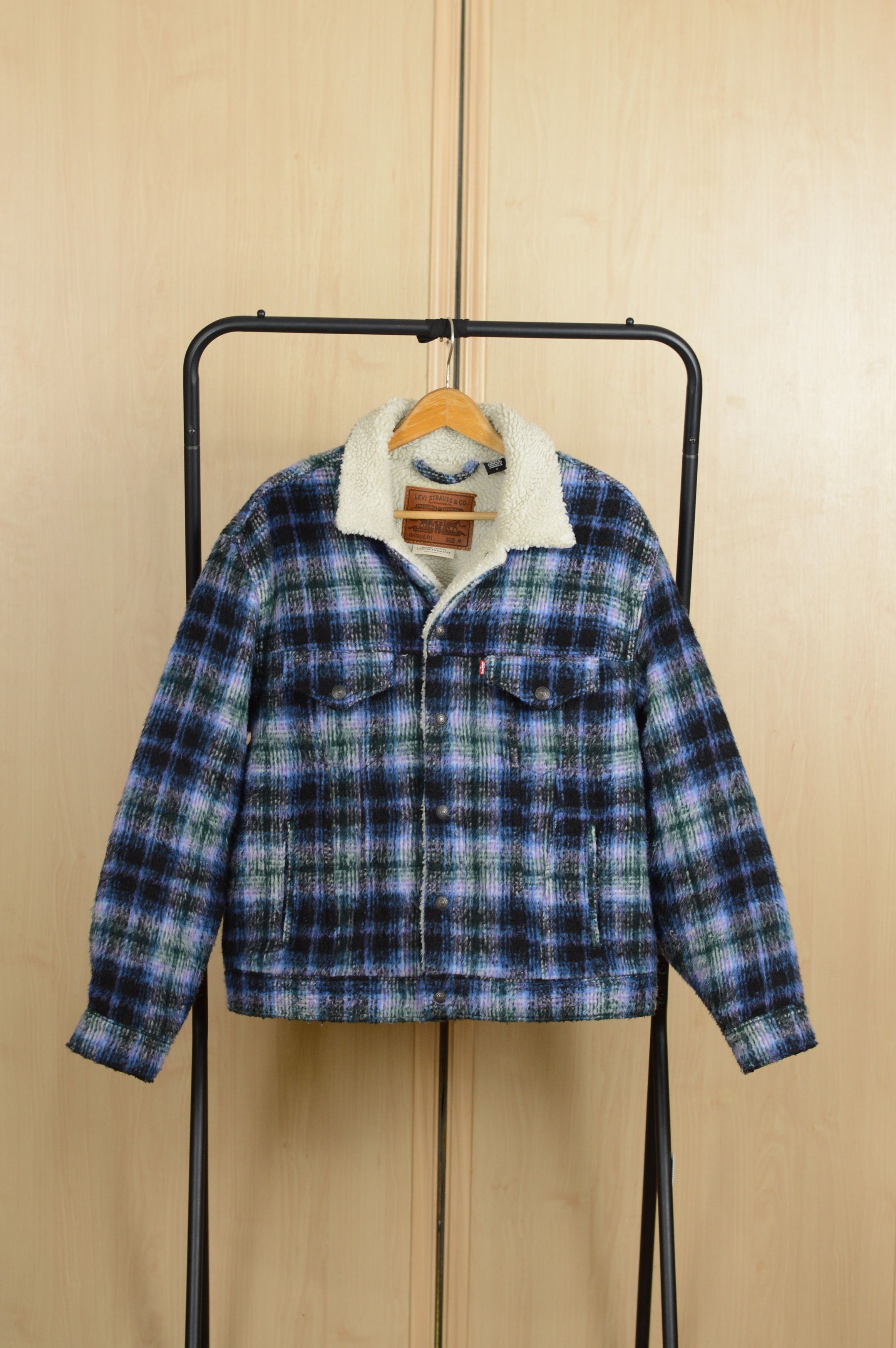 Levi's Levis premium checkered sherpa jacket plaid Size US M / EU 48-50 / 2 - 1 Thumbnail