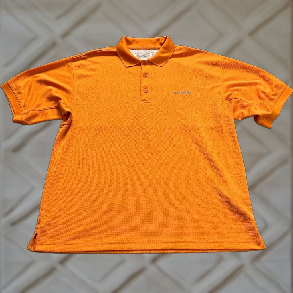 Vintage Columbia Shirt XL Orange PFG Omni Shade Perfect Cast Polo Classic Mens Size US XL / EU 56 / 4 - 1 Thumbnail