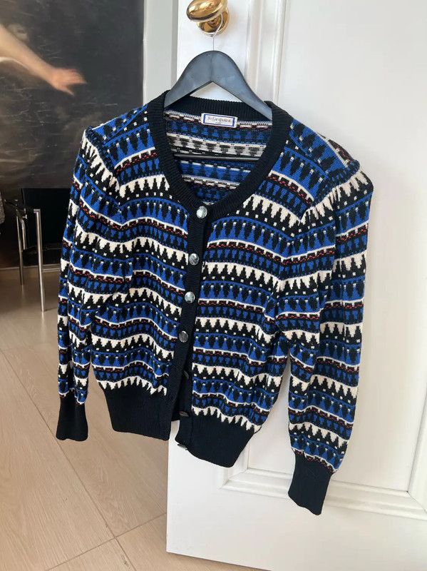 YSL Blue Knit Sweater for Women 0089