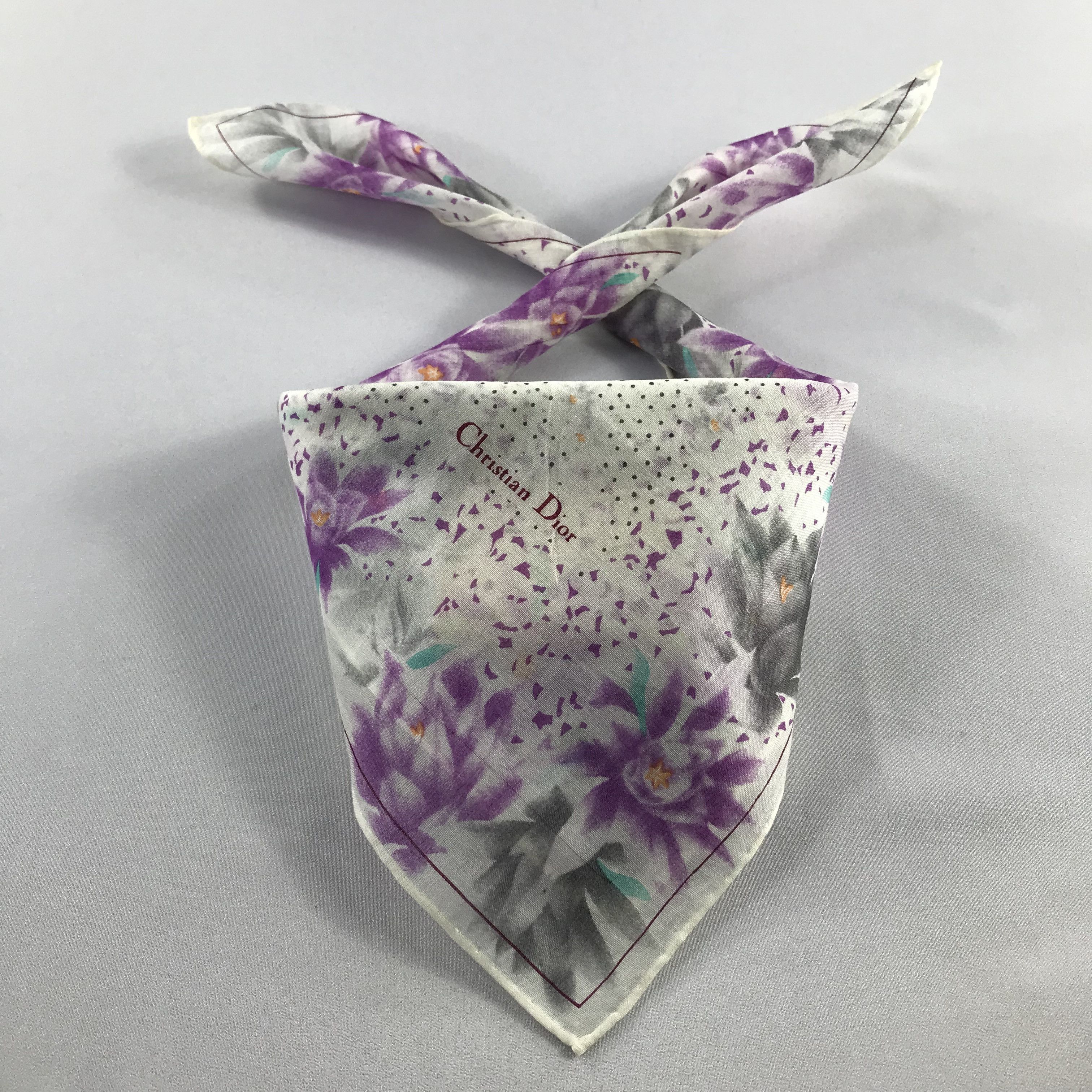 Vintage ChristiAN DIor Handkerchief / Bandana / Neckerchief C655 Size ONE SIZE - 1 Thumbnail