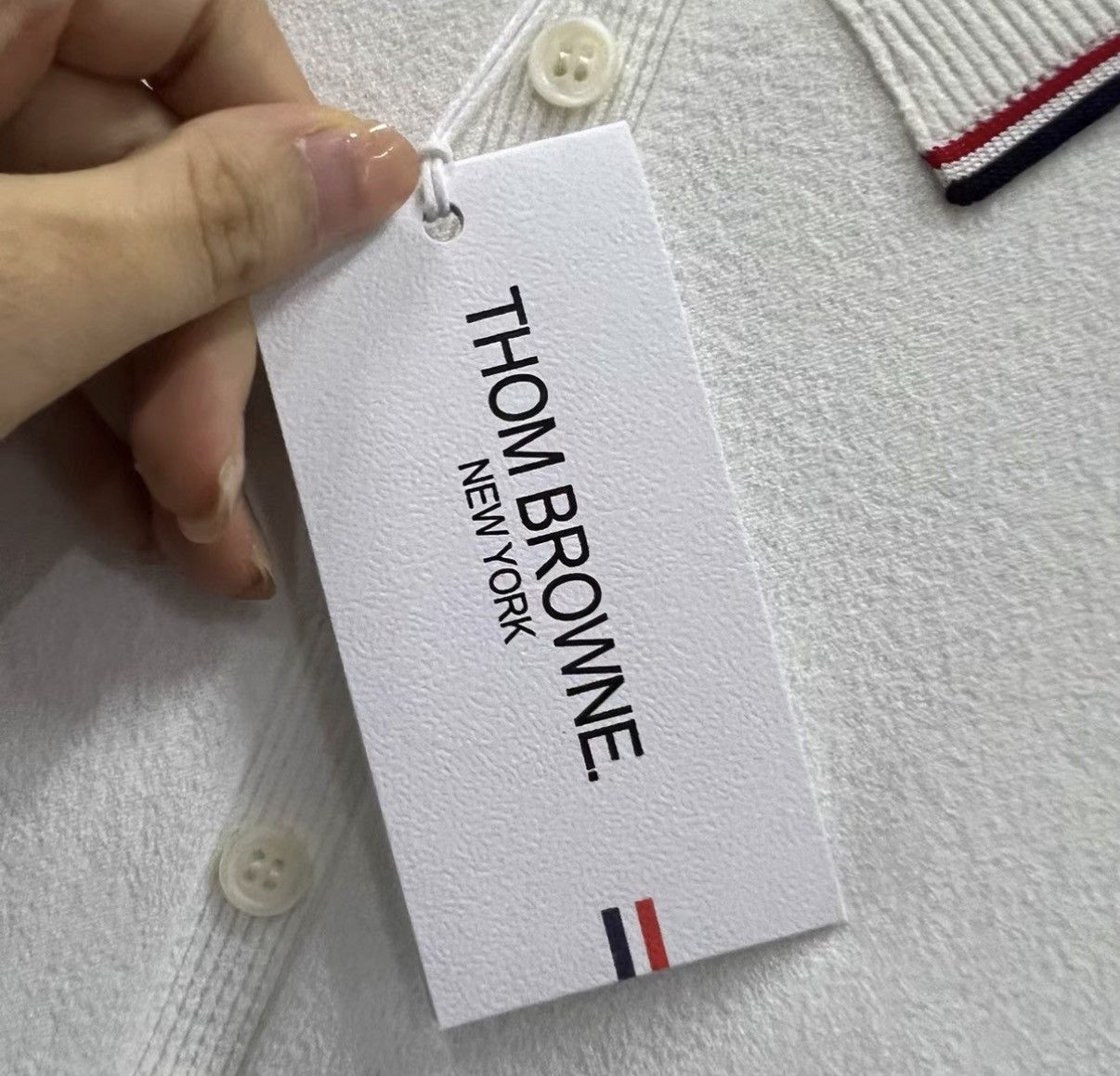 Thom Browne Thom Browne White Collar Striped Polo Shirt J41 Size XS / US 0-2 / IT 36-38 - 4 Thumbnail