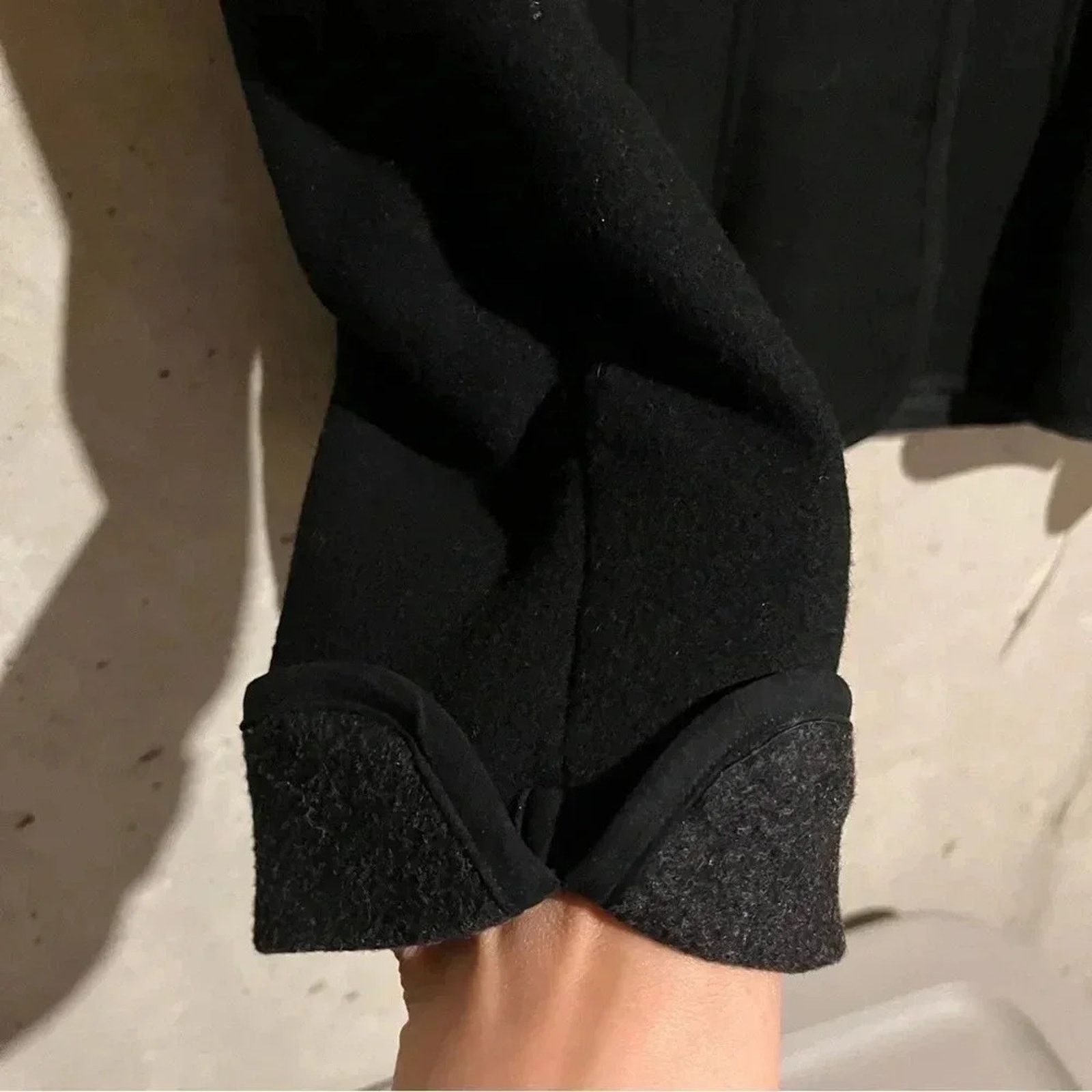 Evan Picone Evan Picone NWT Black snap front wool blend jacket, Size 10 Size L / US 10 / IT 46 - 10 Thumbnail