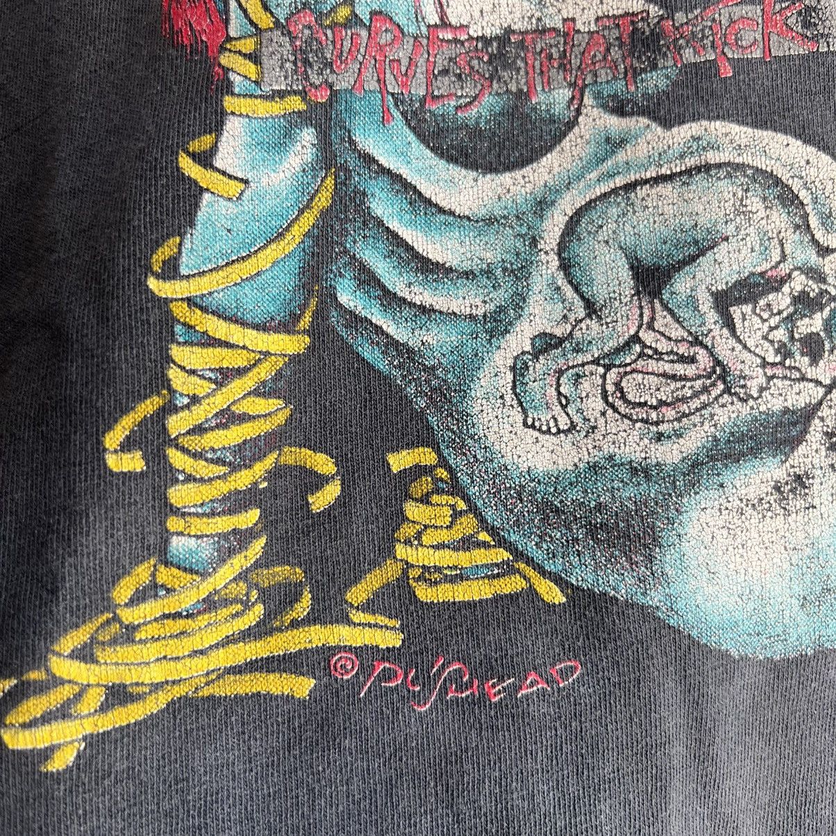 Band Tees VTG ‘90s 16 Curves That Kick Pushead Band Tee Shirt Size US XL / EU 56 / 4 - 7 Thumbnail