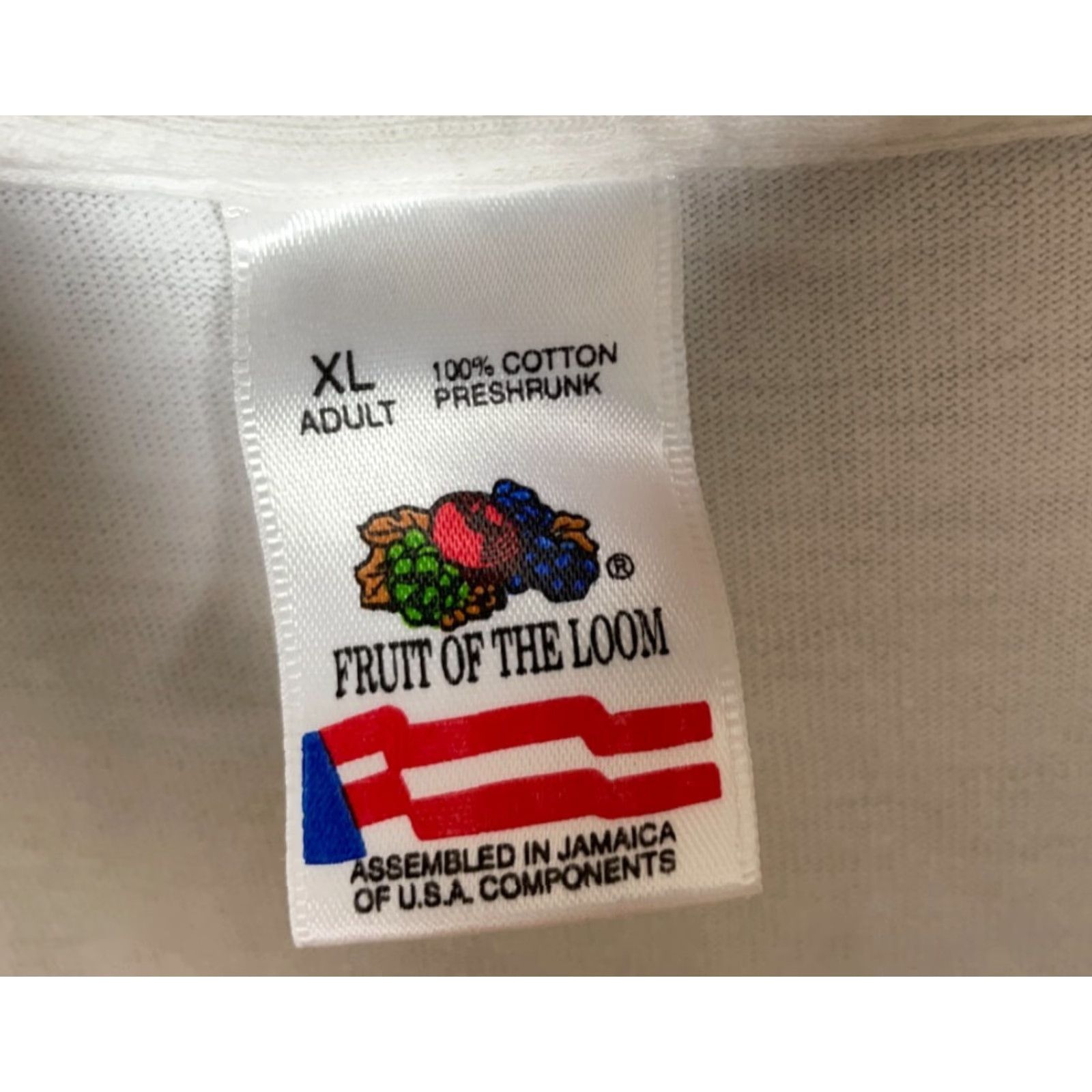 Fruit Of The Loom VINTAGE Mayfest T-Shirt Men Adult Large White 90s Hippie Boho Fruit of the Loom Graphic Print Crew Neck Short Sleeve Single Stitch 100% Cotton Size US L / EU 52-54 / 3 - 3 Thumbnail